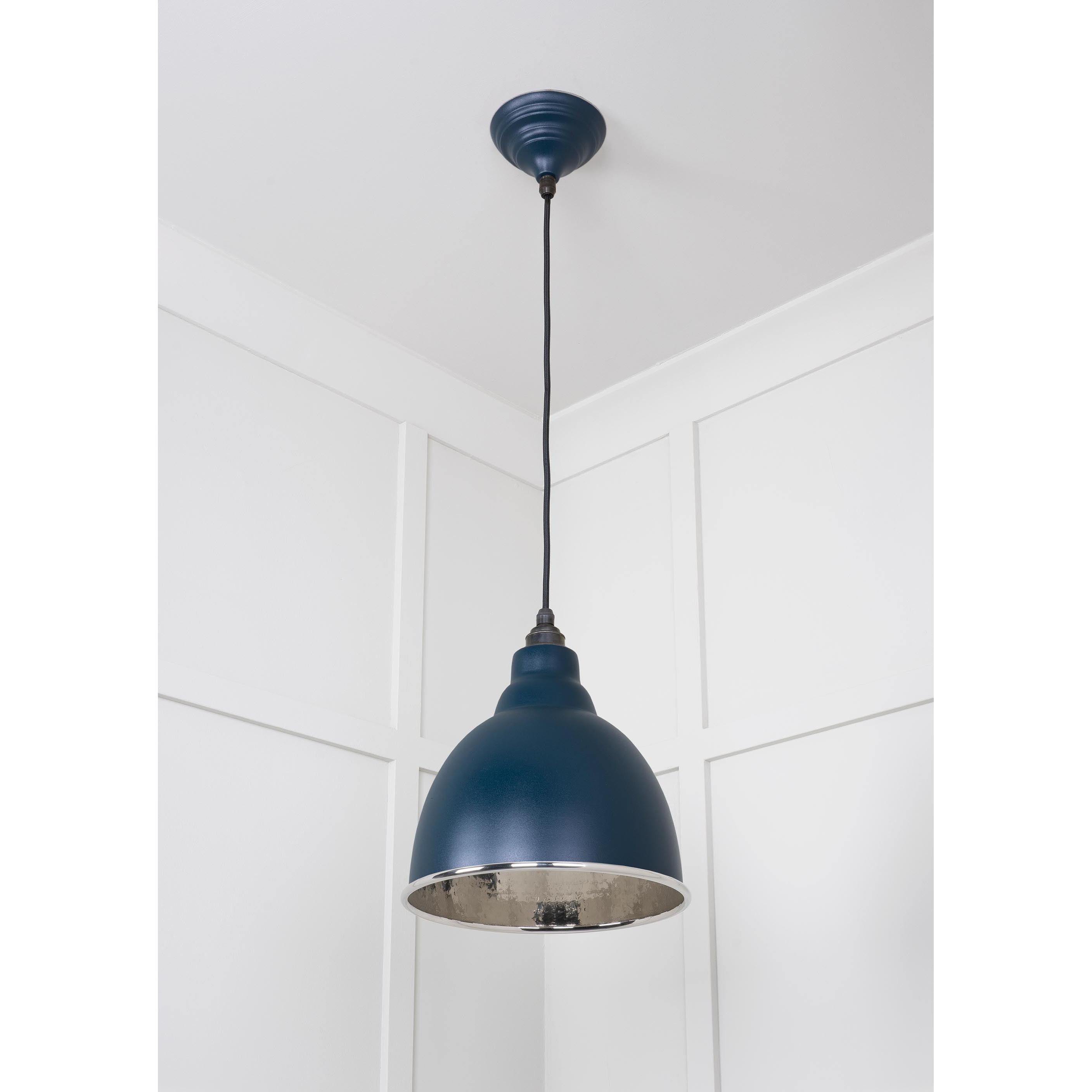 Hammered Nickel Brindley Pendant in Dusk | From The Anvil - Brindley - From The Anvil - Yester Home