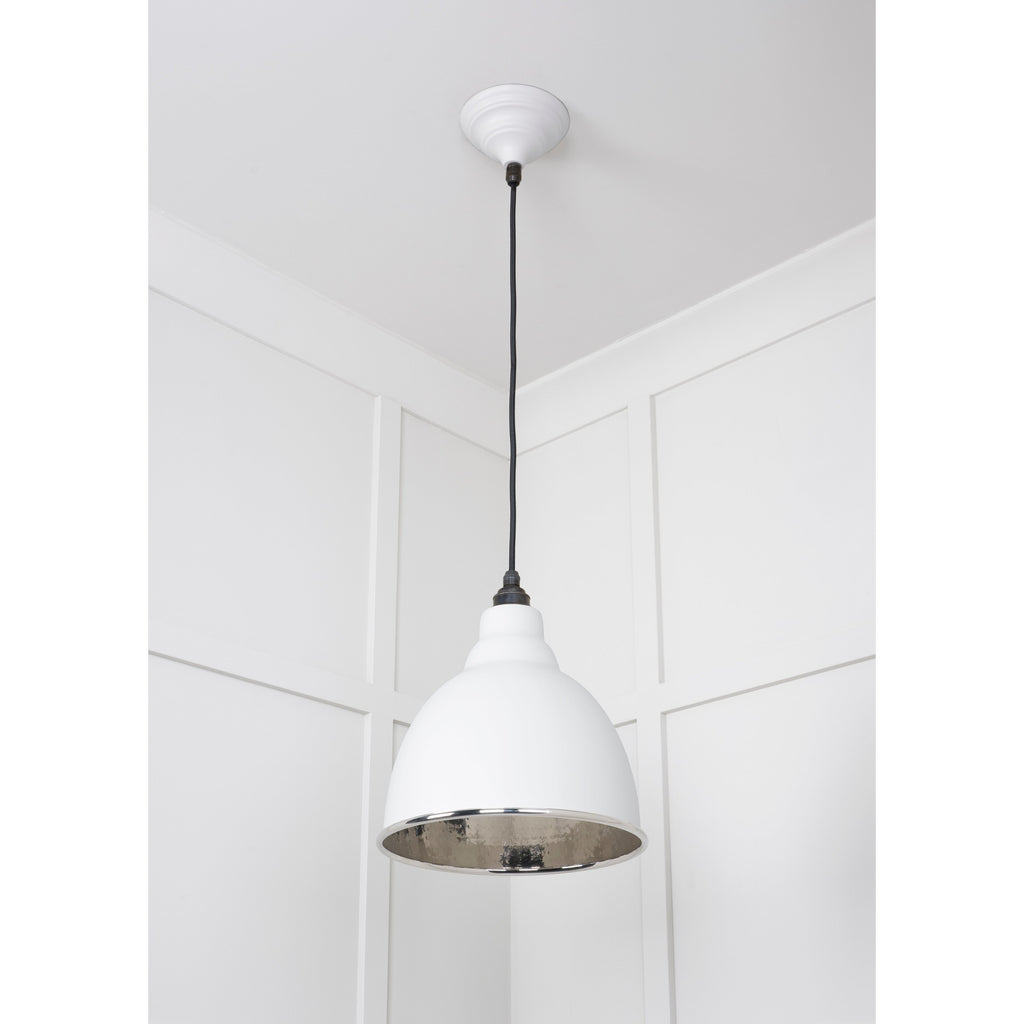 Hammered Nickel Brindley Pendant in Flock | From The Anvil-Brindley-Yester Home
