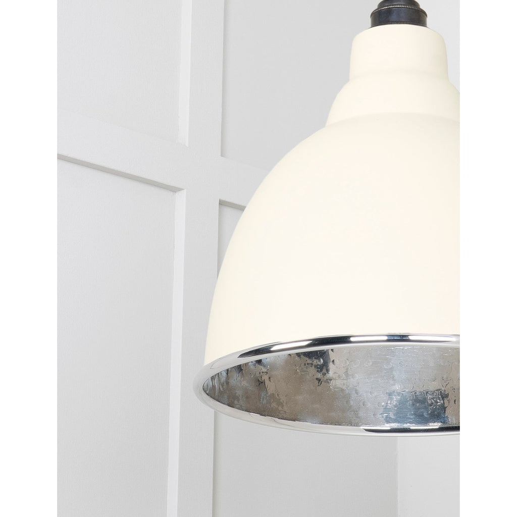 Hammered Nickel Brindley Pendant in Teasel | From The Anvil-Brindley-Yester Home
