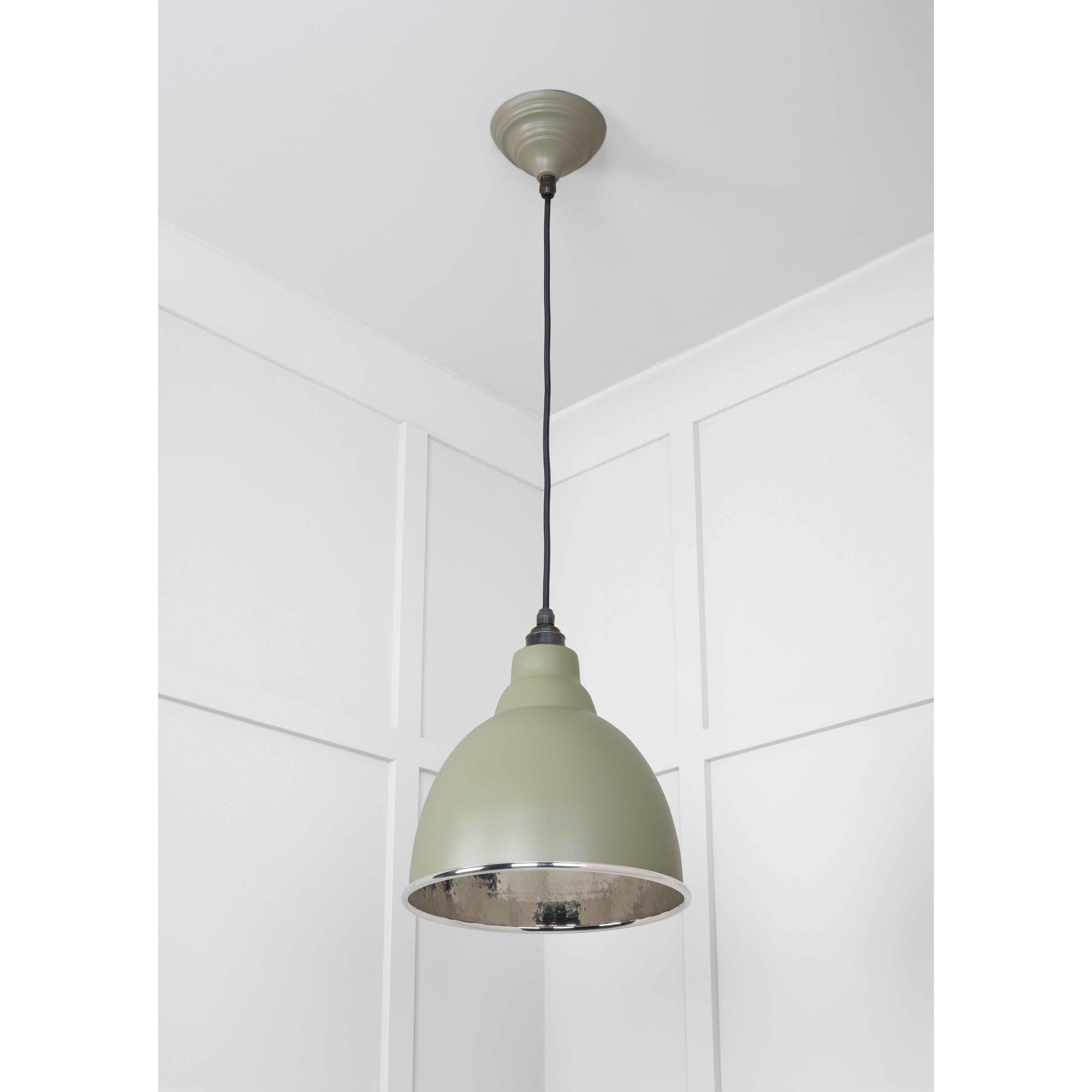 Hammered Nickel Brindley Pendant in Tump | From The Anvil-Brindley-Yester Home