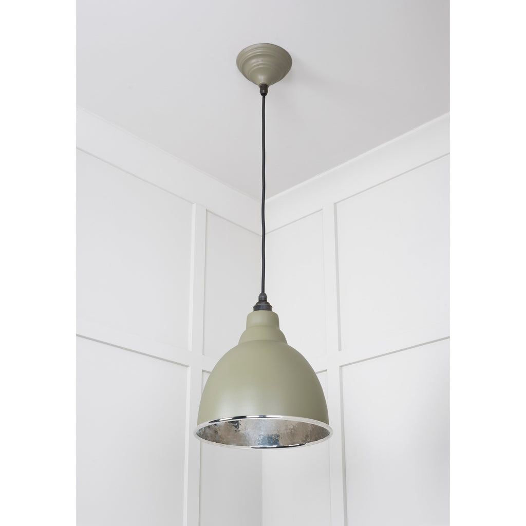 Hammered Nickel Brindley Pendant in Tump | From The Anvil-Brindley-Yester Home