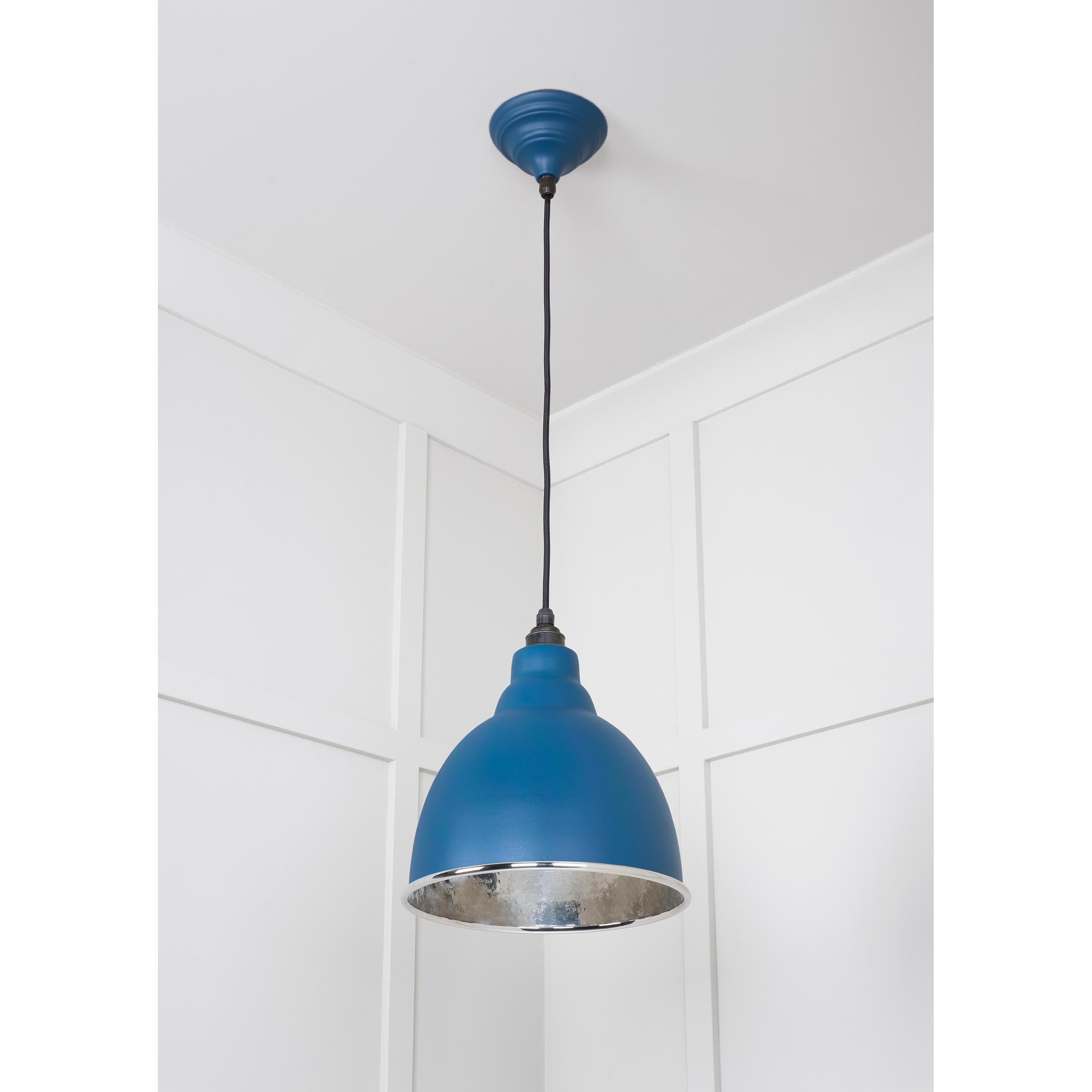 Hammered Nickel Brindley Pendant in Upstream | From The Anvil - Brindley - From The Anvil - Yester Home