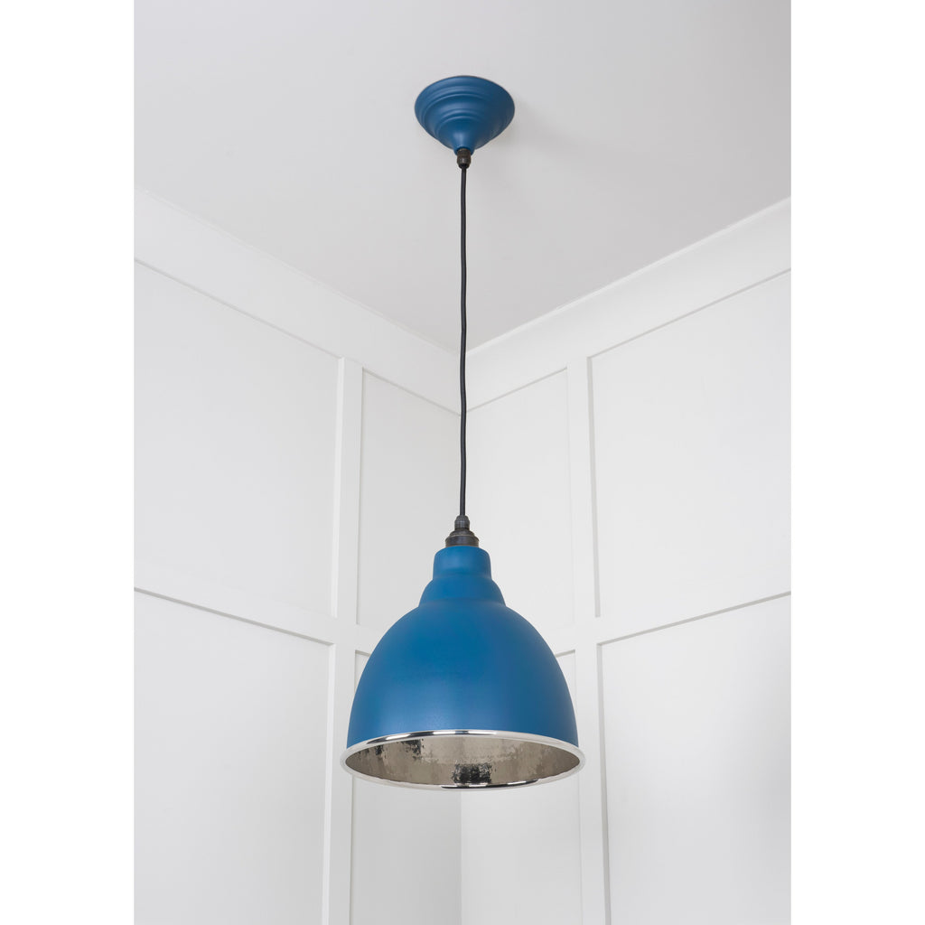 Hammered Nickel Brindley Pendant in Upstream | From The Anvil-Brindley-Yester Home