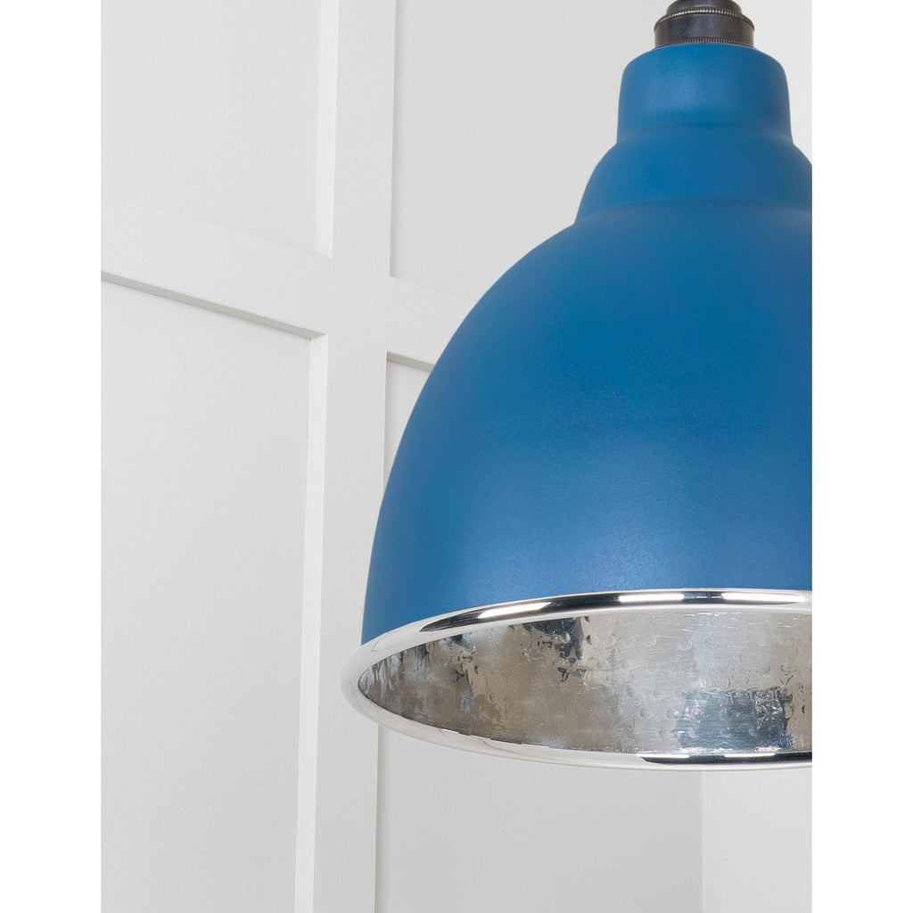 Hammered Nickel Brindley Pendant in Upstream | From The Anvil-Brindley-Yester Home