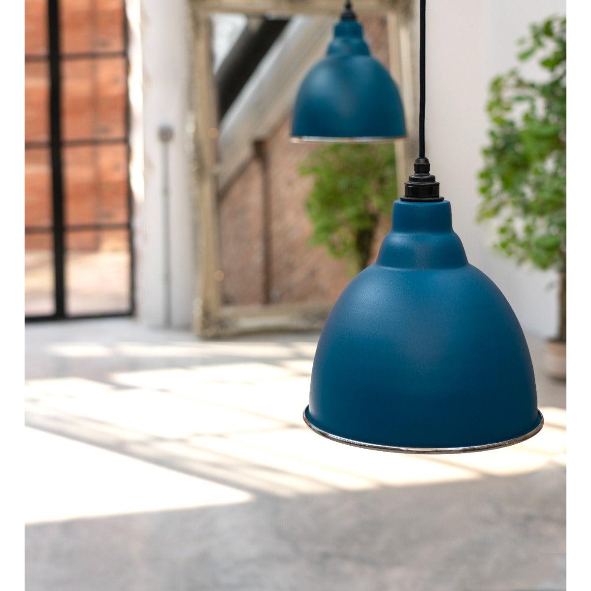 Hammered Nickel Brindley Pendant in Upstream | From The Anvil-Brindley-Yester Home