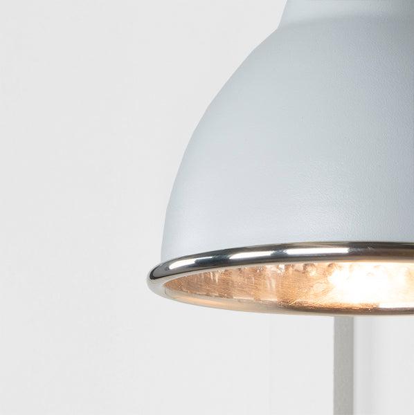 Hammered Nickel Brindley Wall Light in Birch | From The Anvil-Wall Lights-Yester Home