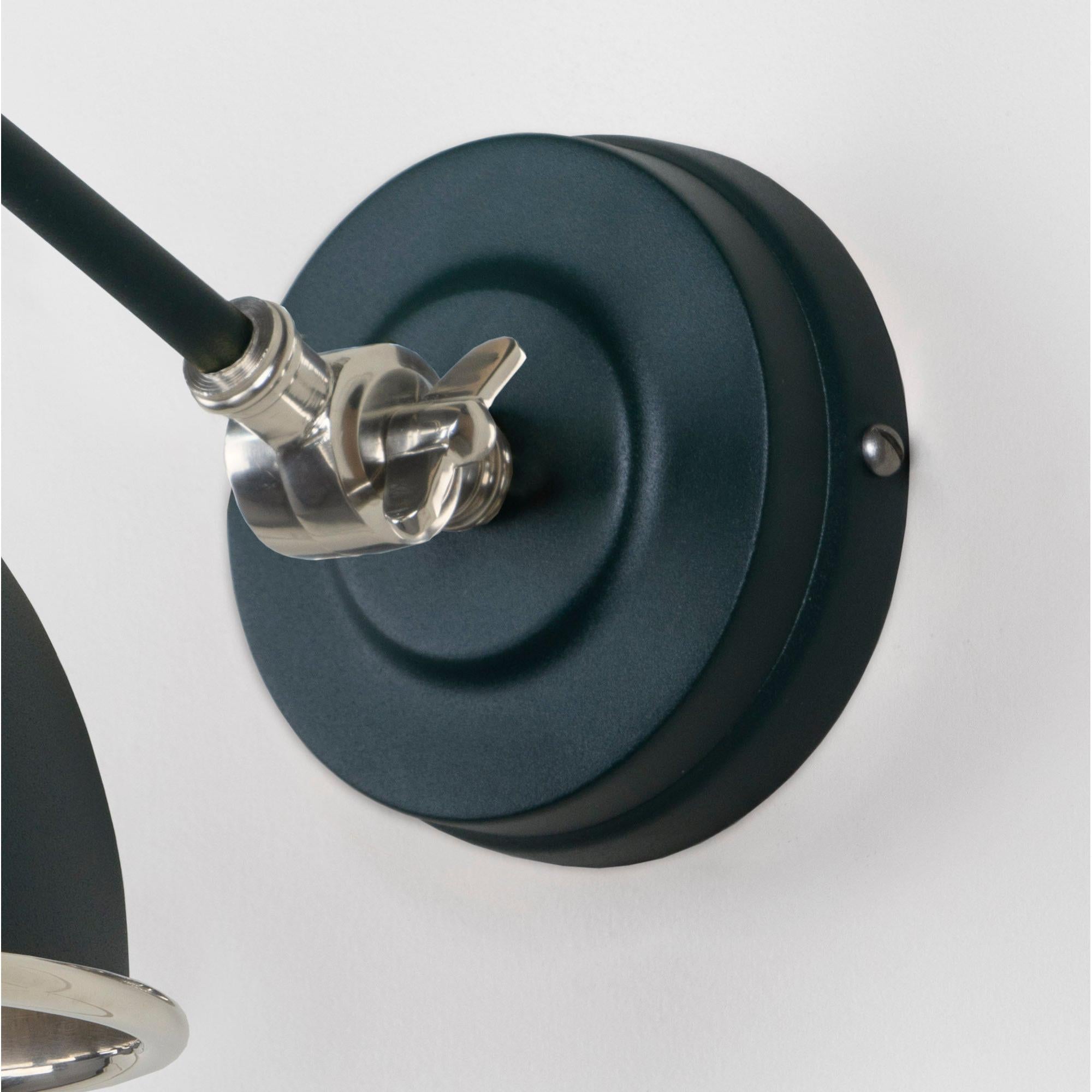 Hammered Nickel Brindley Wall Light in Dingle | From The Anvil - Wall Lights - From The Anvil - Yester Home