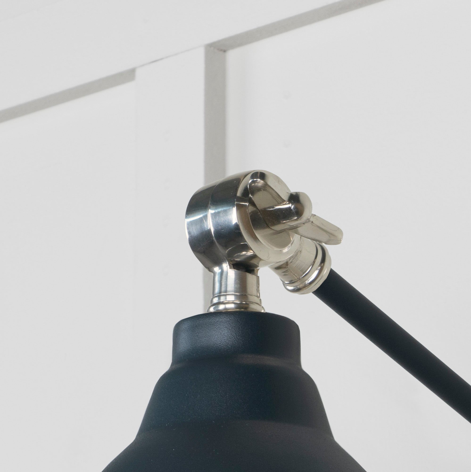 Hammered Nickel Brindley Wall Light in Soot | From The Anvil - Wall Lights - From The Anvil - Yester Home
