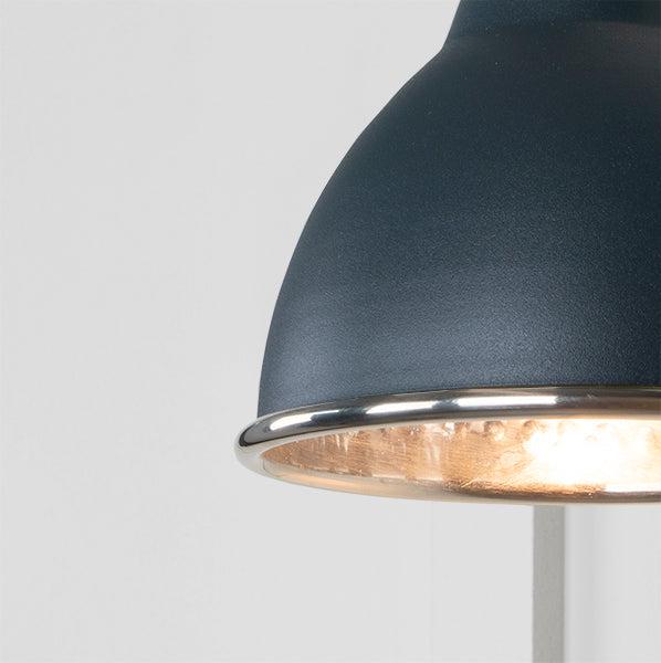 Hammered Nickel Brindley Wall Light in Soot | From The Anvil-Wall Lights-Yester Home