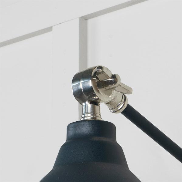 Hammered Nickel Brindley Wall Light in Soot | From The Anvil-Wall Lights-Yester Home