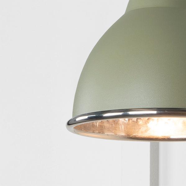 Hammered Nickel Brindley Wall Light in Tump | From The Anvil-Wall Lights-Yester Home