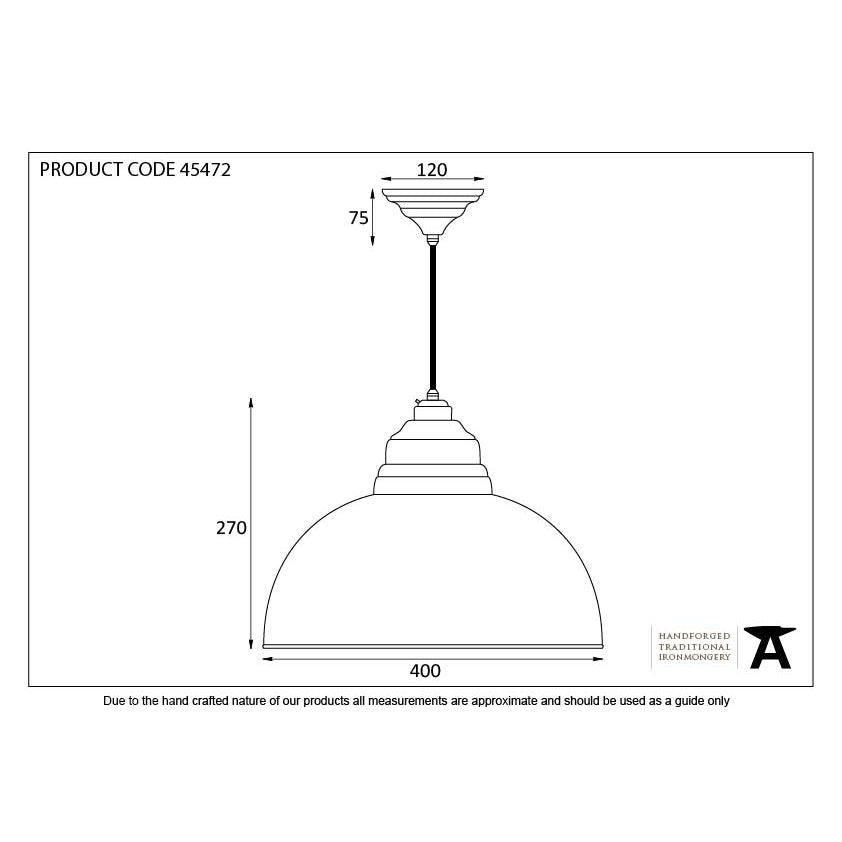 Hammered Nickel Harborne Pendant | From The Anvil-Harborne-Yester Home