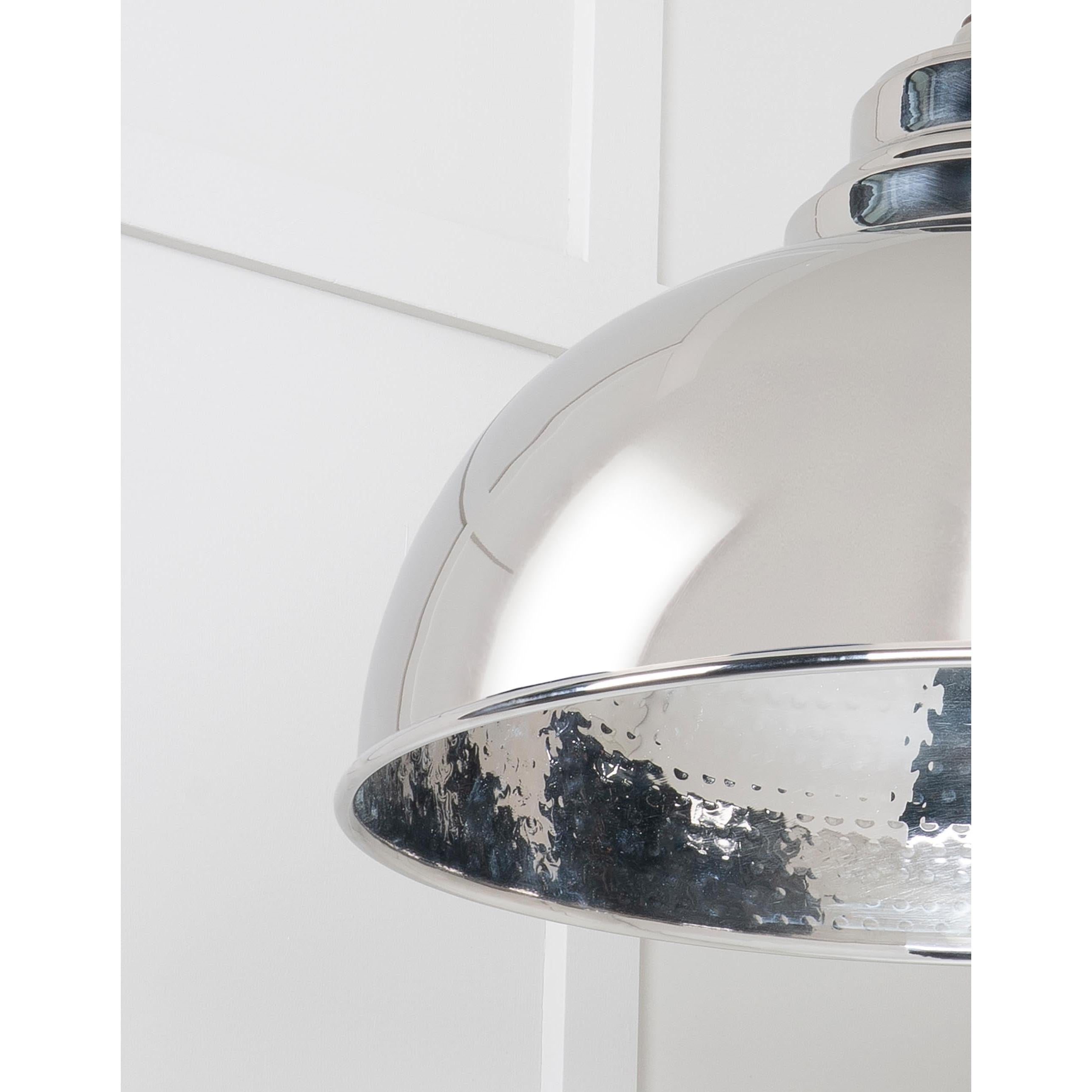 Hammered Nickel Harborne Pendant | From The Anvil - Harborne - From The Anvil - Yester Home