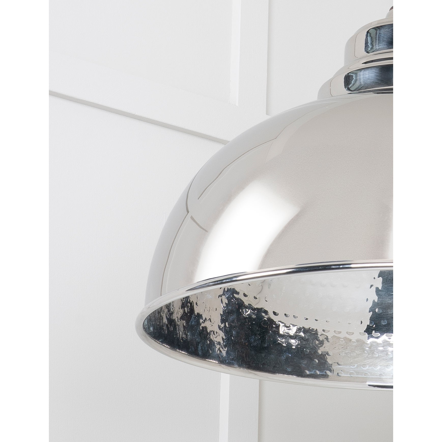 Hammered Nickel Harborne Pendant | From The Anvil-Harborne-Yester Home