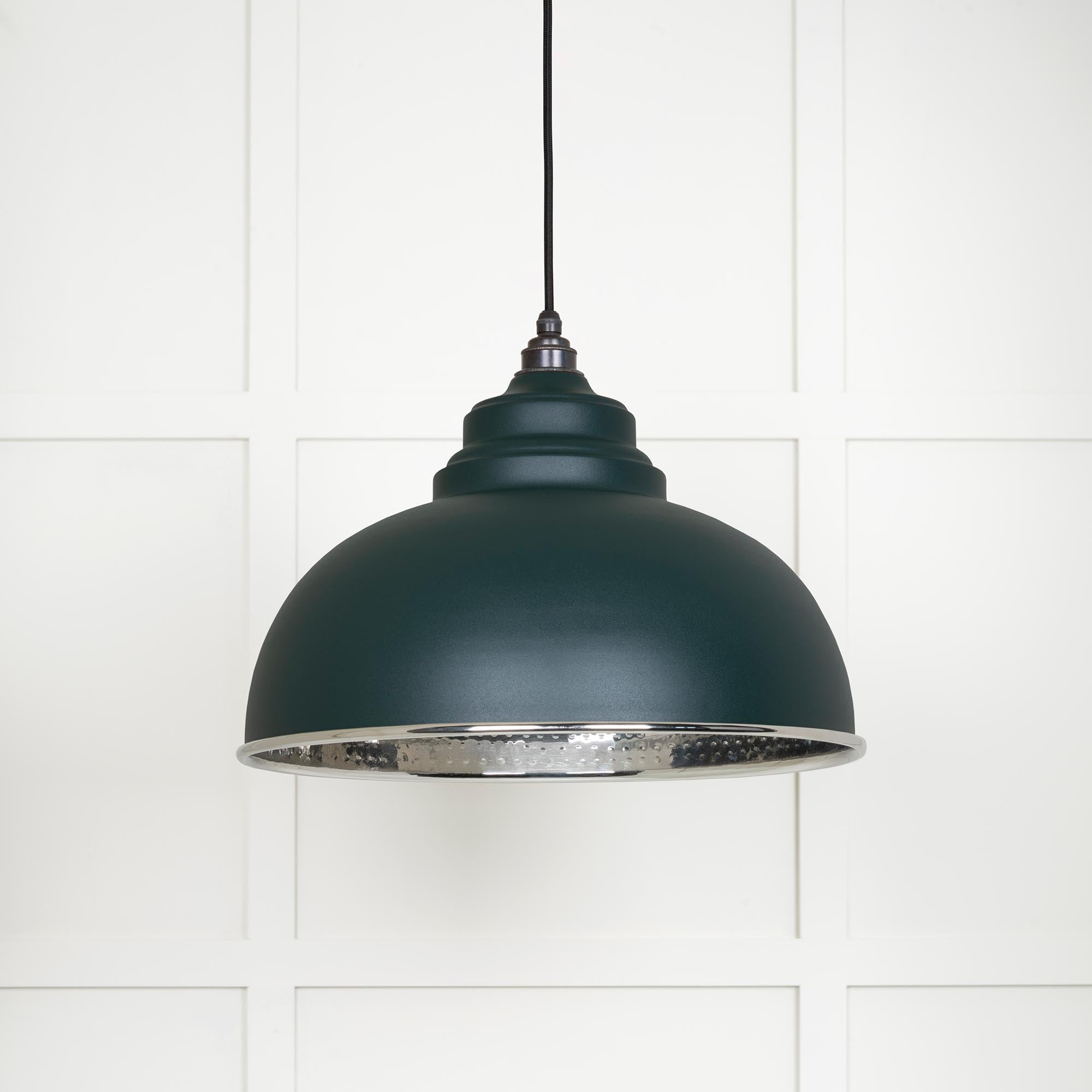Hammered Nickel Harborne Pendant in Dingle | From The Anvil - Harborne - From The Anvil - Yester Home