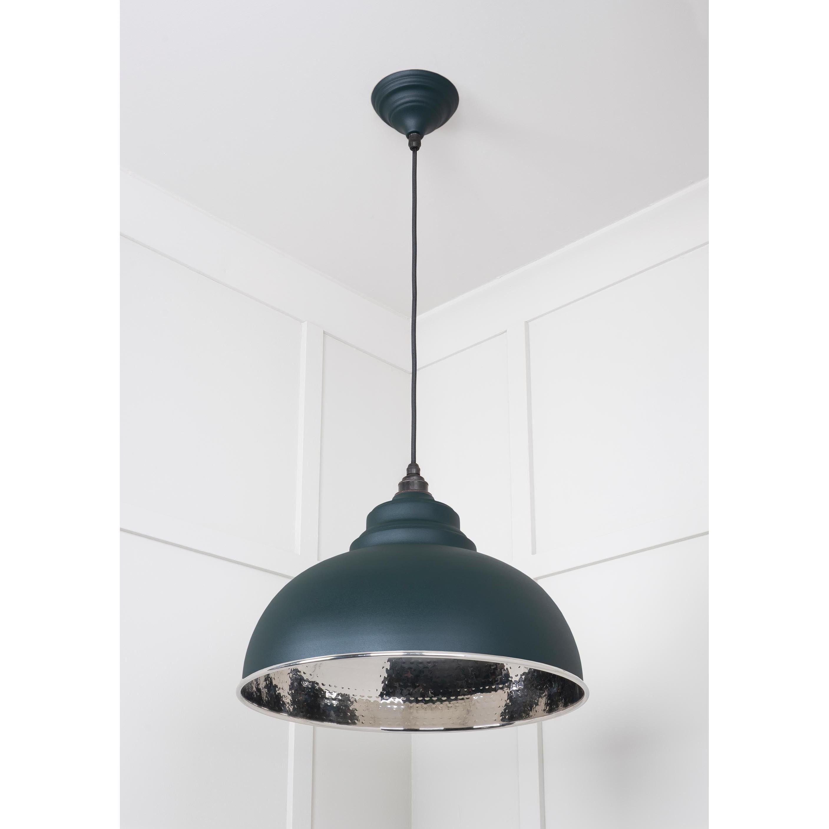 Hammered Nickel Harborne Pendant in Dingle | From The Anvil - Harborne - From The Anvil - Yester Home