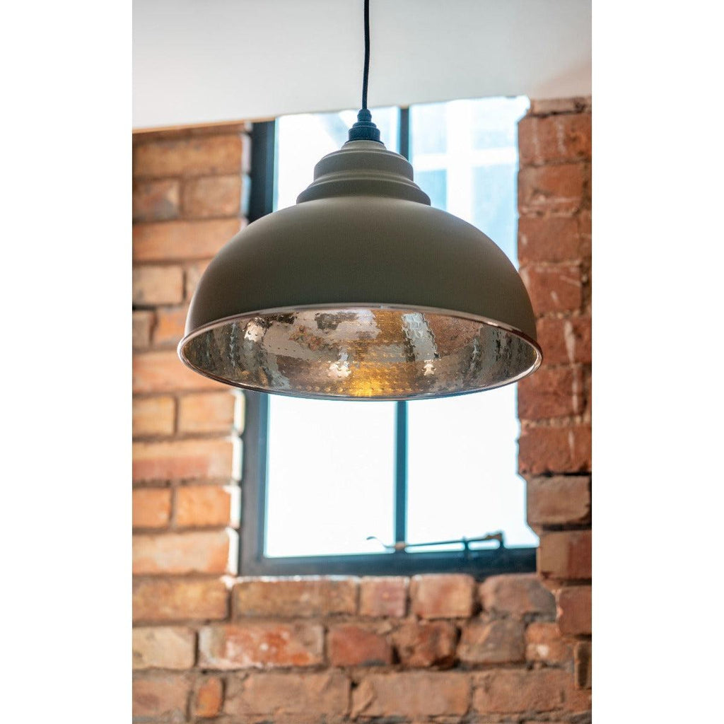 Hammered Nickel Harborne Pendant in Tump | From The Anvil-Harborne-Yester Home