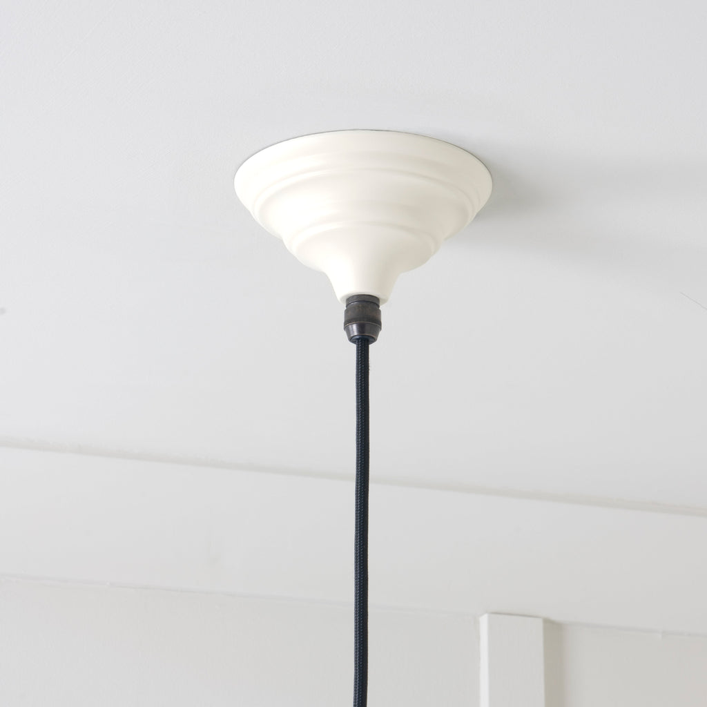 Hammered Nickel Hockley Pendant in Teasel | From The Anvil-Hockley-Yester Home