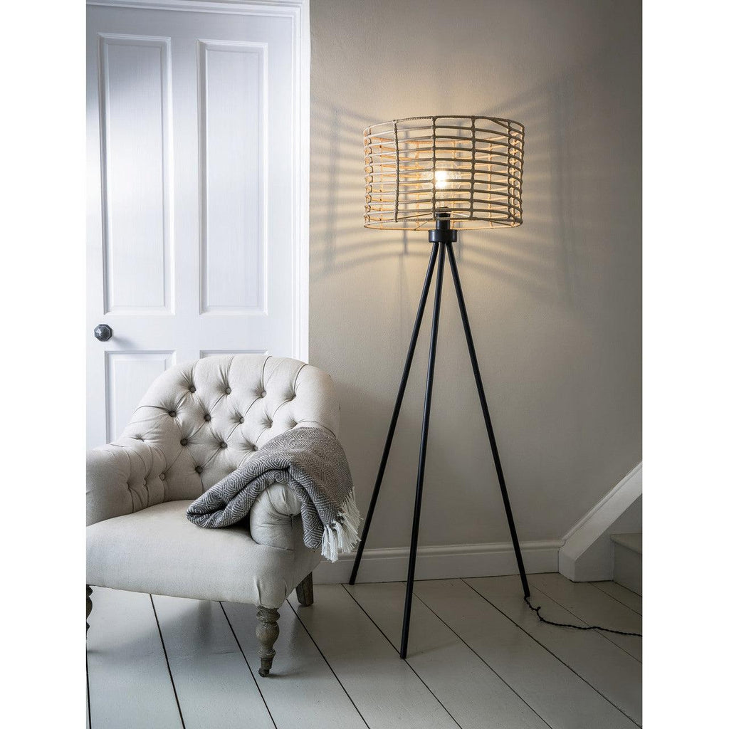 Hampstead Floor Lamp - PE Bamboo-Floor Lights-Yester Home