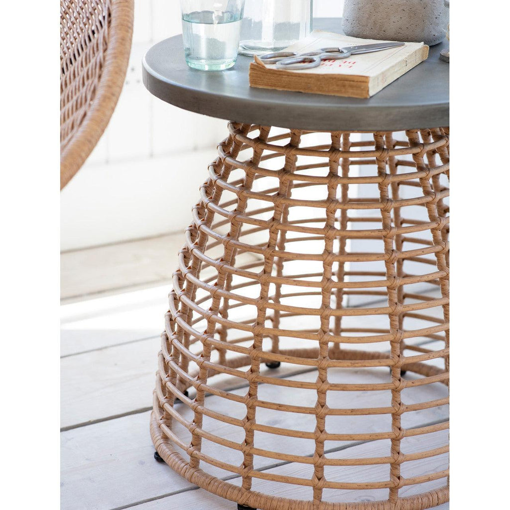 Hampstead Side Table - PE Bamboo-Coffee & Side Tables-Yester Home
