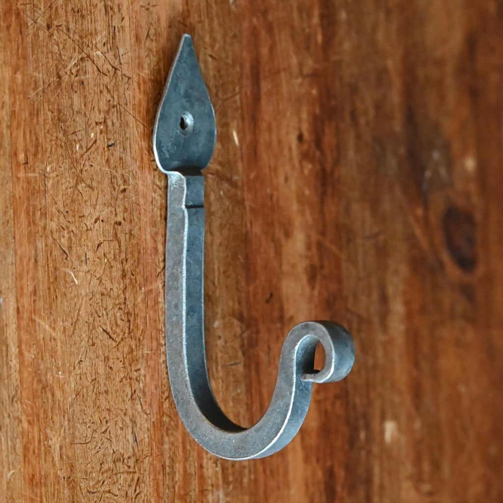 Hand Forged Shropshire Iron Hook-Coat Hooks-Yester Home