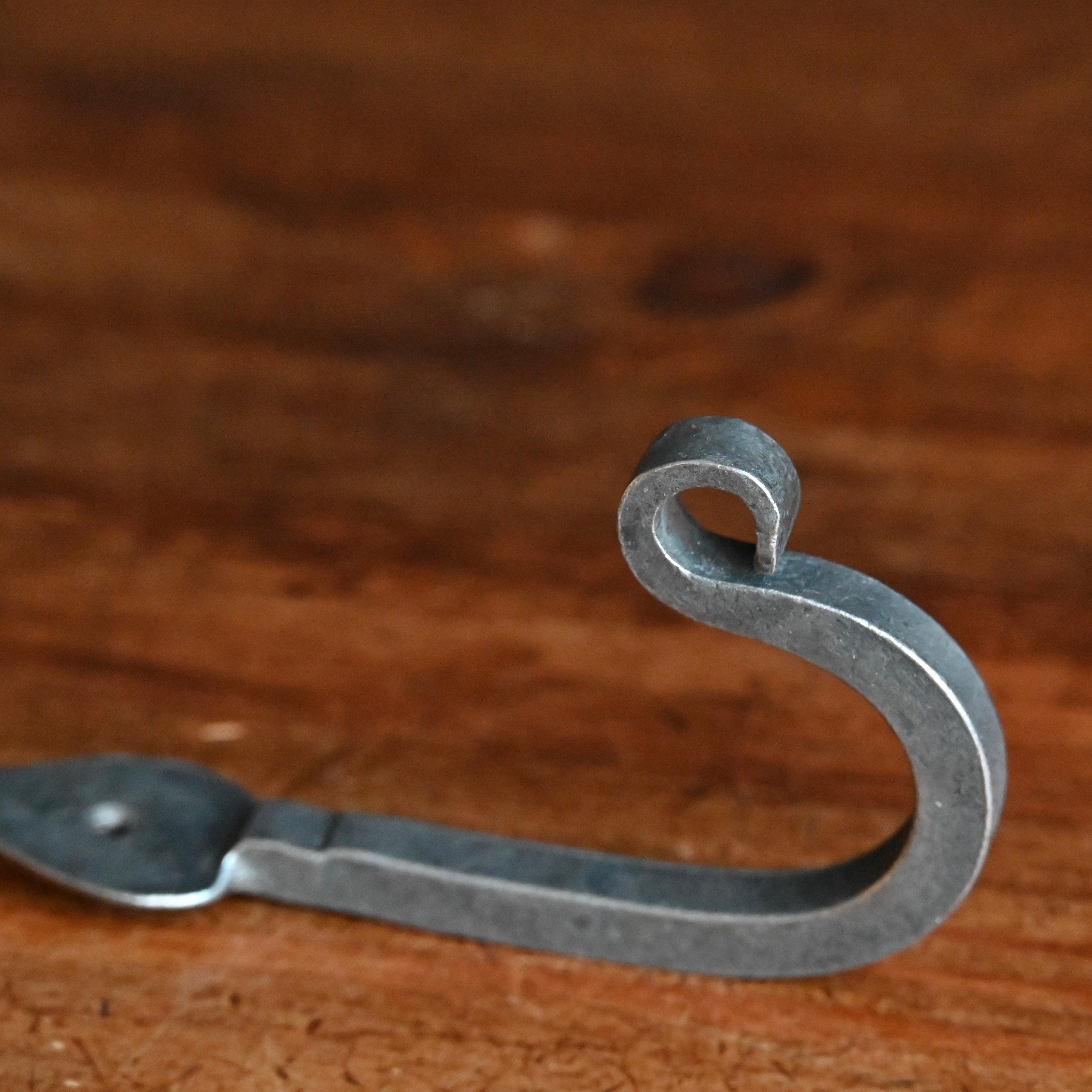 Hand Forged Shropshire Iron Hook-Coat Hooks-Yester Home