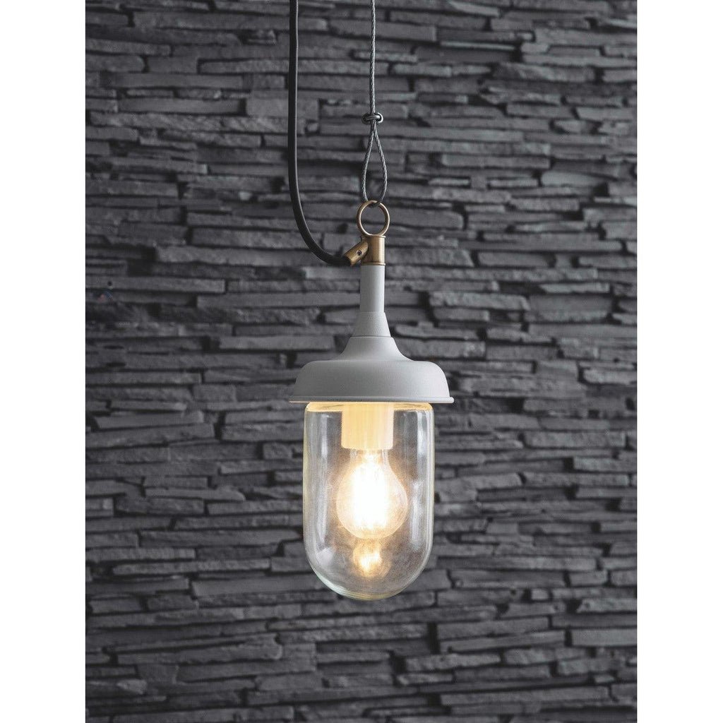 Harbour Outdoor Pendant in Lily White-Pendant Lights-Yester Home