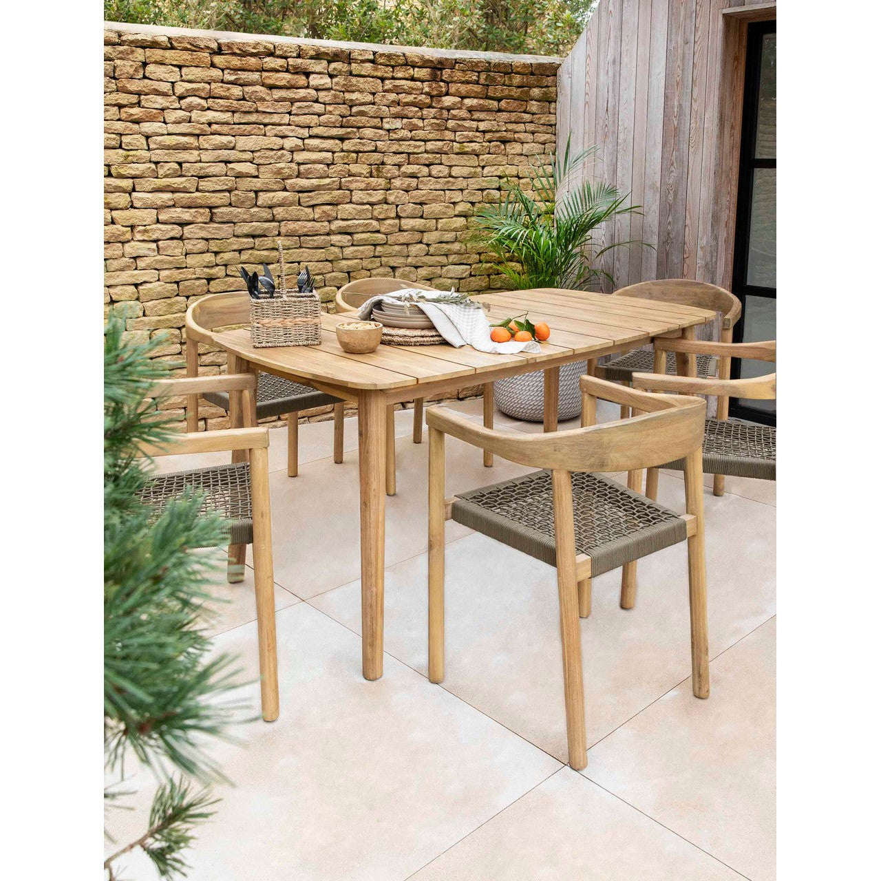 Harford Dining Table | Small | Natural - Outdoor Dining Tables & Sets - Garden Trading - Yester Home
