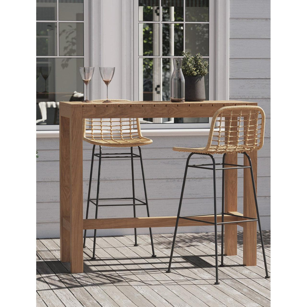 Harlyn Bar Table - Teak-Outdoor Bar Tables & Sets-Yester Home