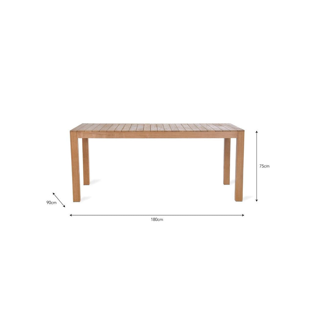 Harlyn Table - Teak-Outdoor Dining Tables & Sets-Yester Home