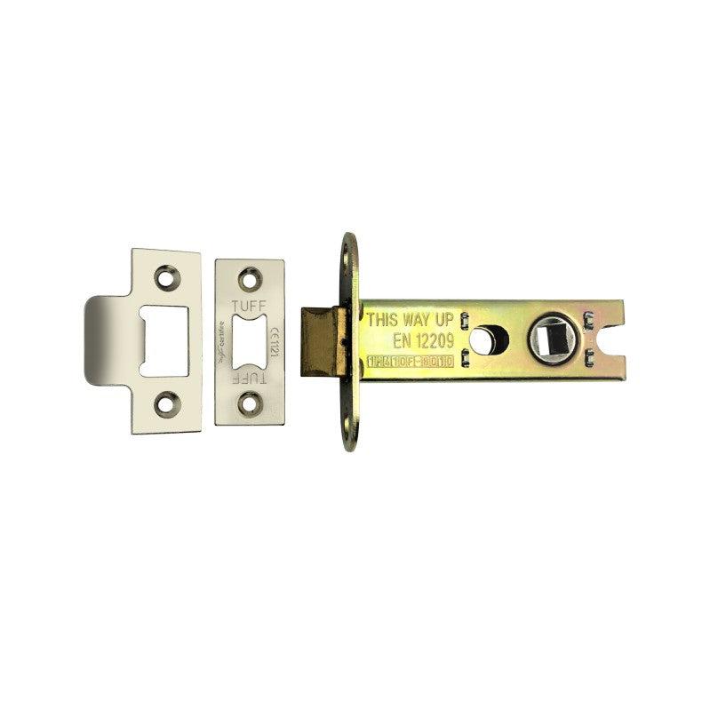 Heavy Duty Tubular Latch CE 3" Polished Nickel-Locks & Latches-Yester Home