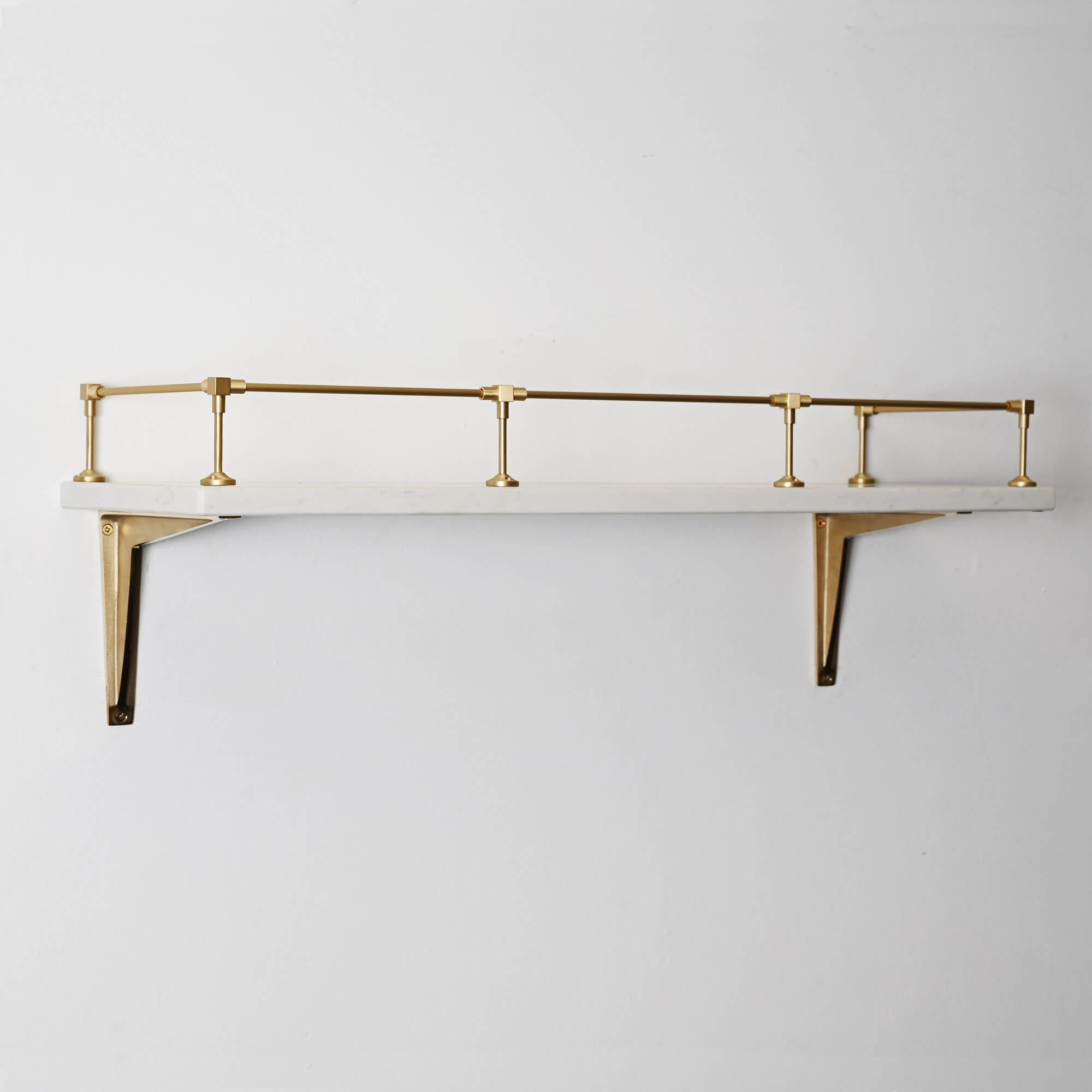 Heritage Gallery Shelf Rail | Brushed Satin Brass Lacquered - Gallery Rails - Yester Home - Yester Home