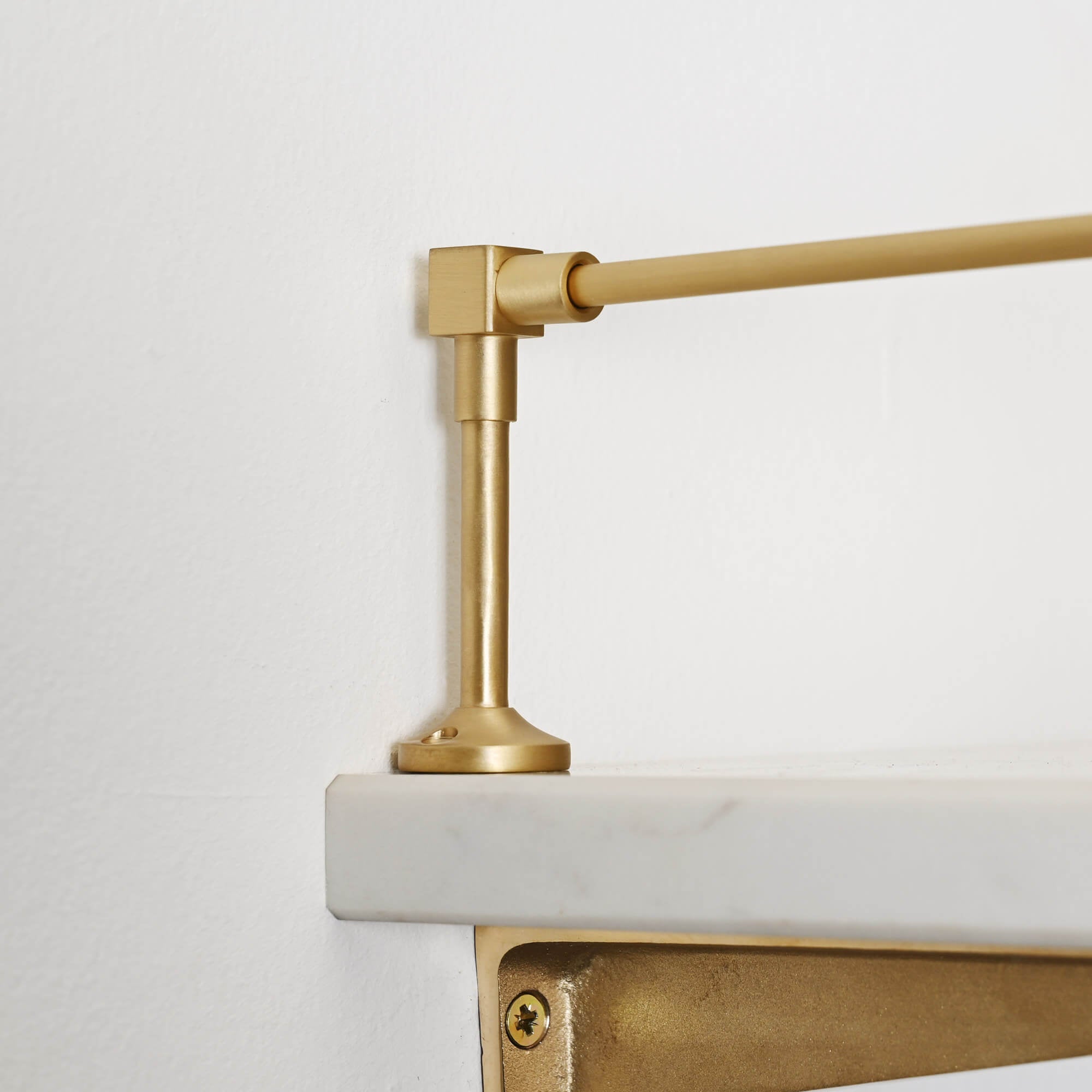 Heritage Gallery Shelf Rail | Brushed Satin Brass Lacquered - Gallery Rails - Yester Home - Yester Home