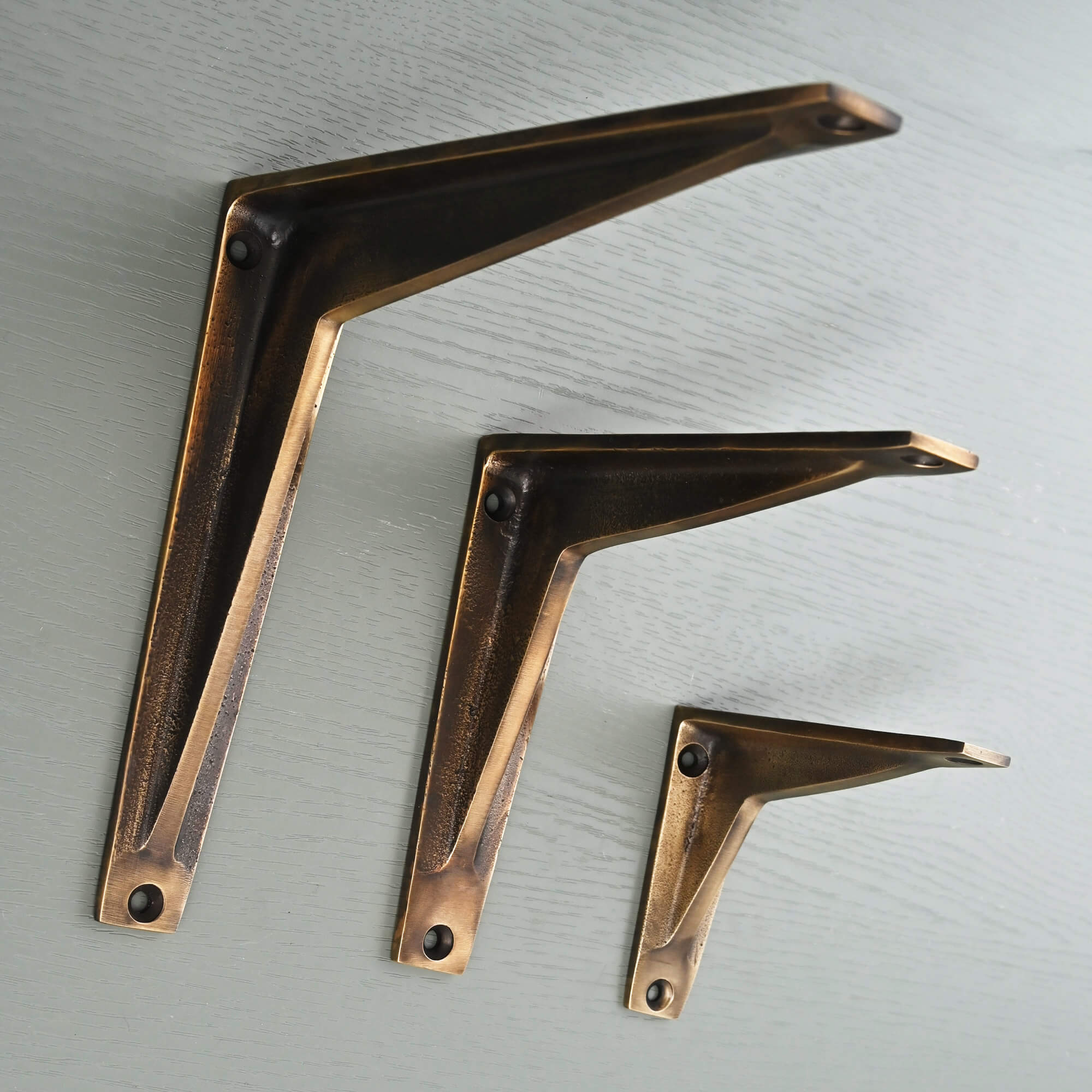 Heritage Shelf Bracket | Aged Brass - Brass Shelf Brackets - Yester Home - Yester Home