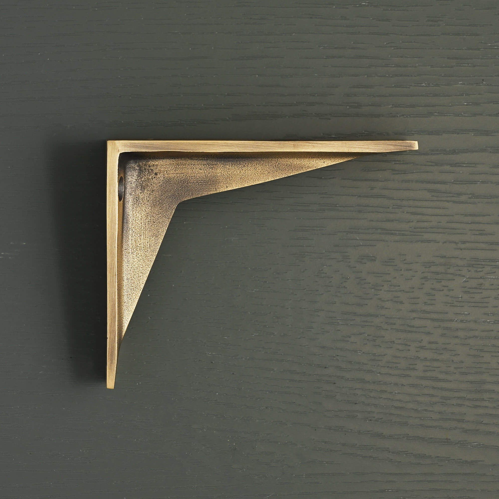 Heritage Shelf Bracket | Aged Brushed Brass - Brass Shelf Brackets - Yester Home - Yester Home