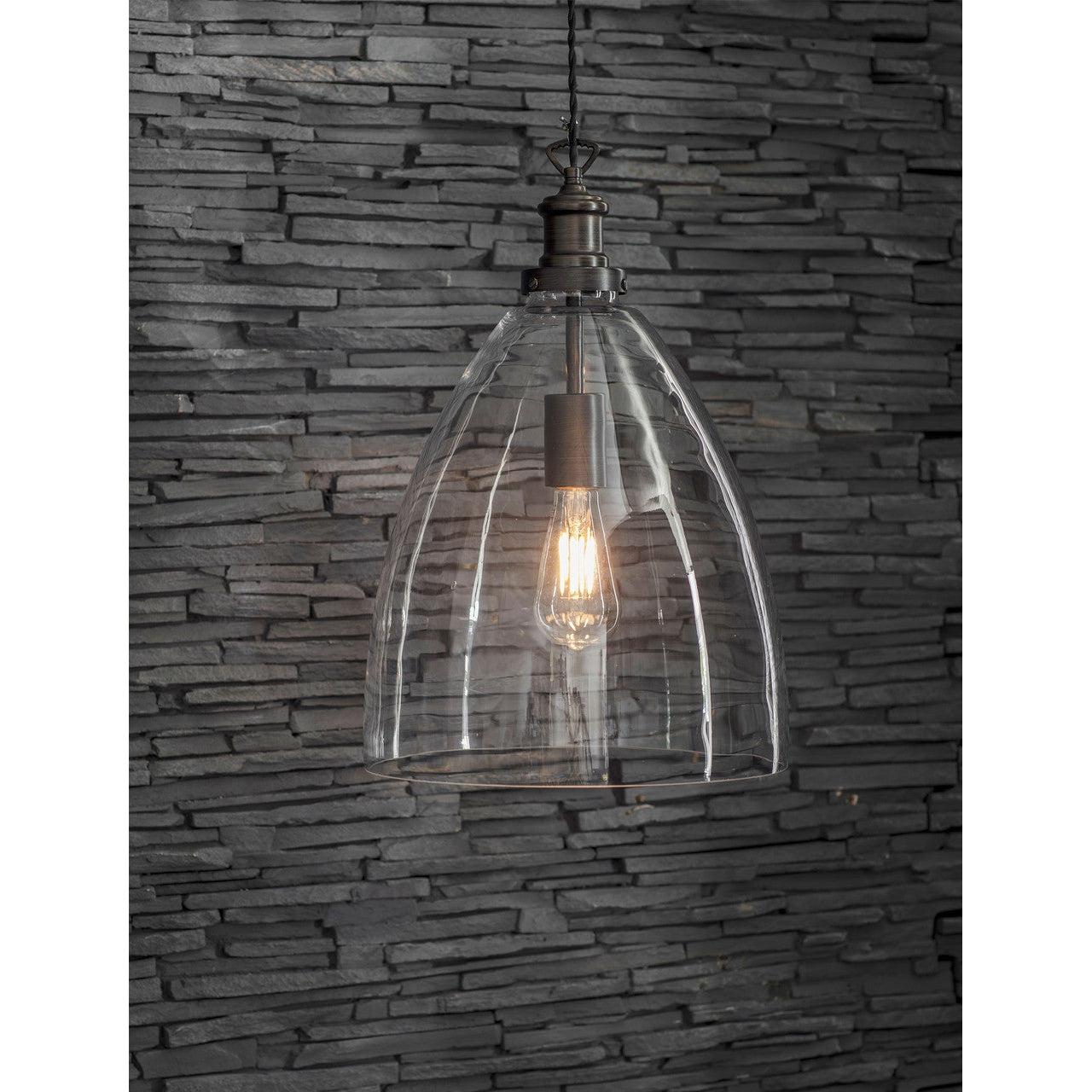 Hoxton Bullet Pendant Light - Antique Bronze-Pendant & Ceiling Lights-Yester Home