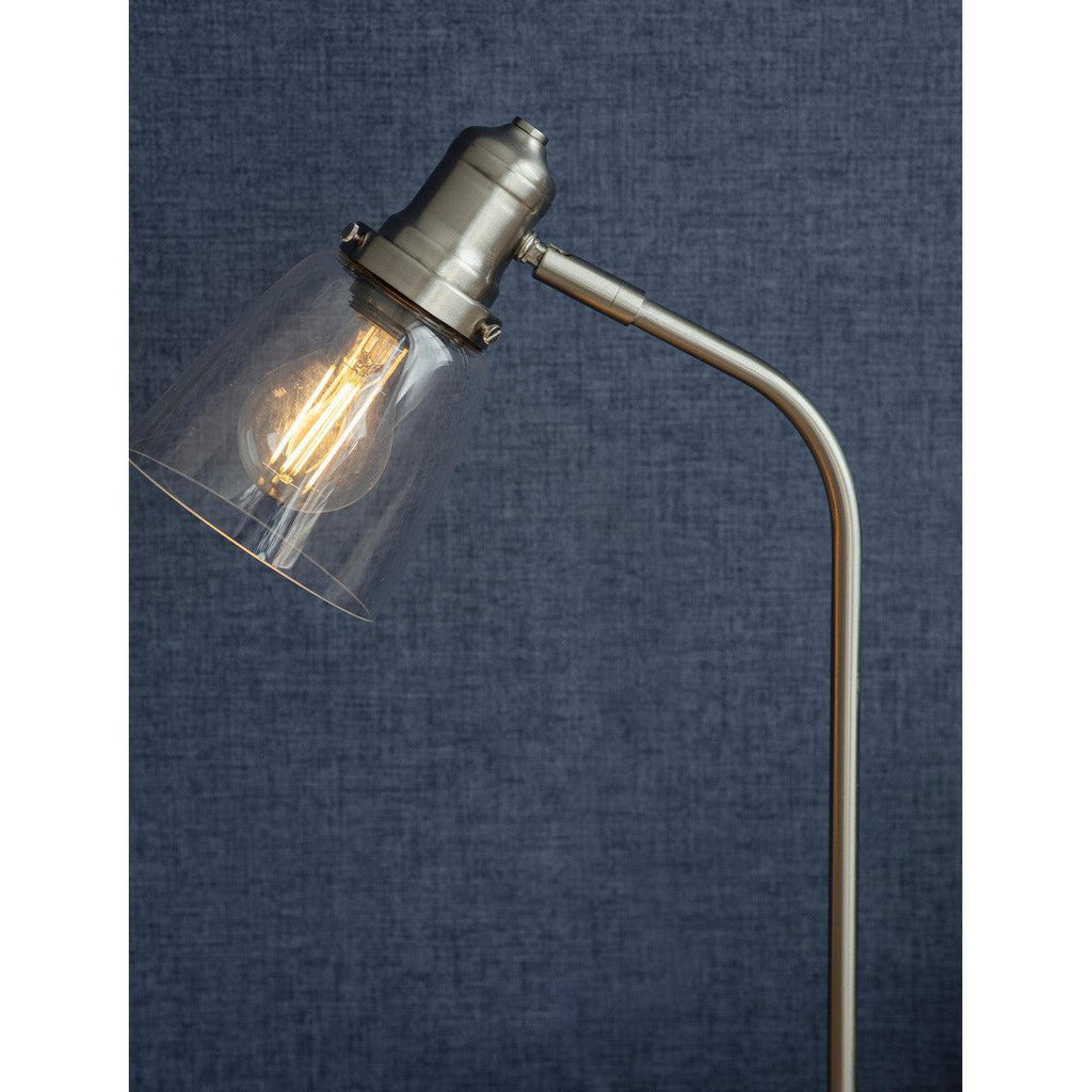 Hoxton Dome Table Lamp in Satin Nickel-Table & Desk Lamps-Yester Home