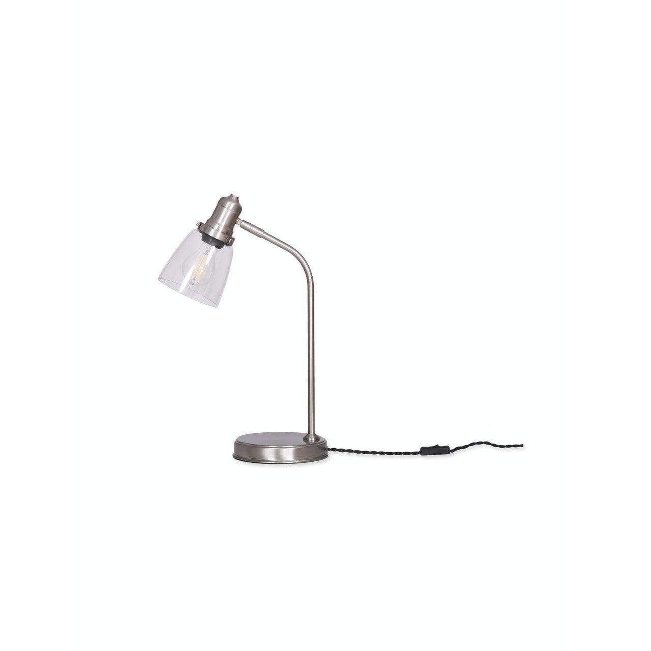 Hoxton Dome Table Lamp in Satin Nickel-Table & Desk Lamps-Yester Home