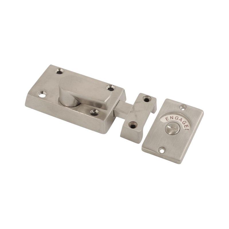 Indicator Bolt Latch Satin Nickel-Bathroom Latches-Yester Home