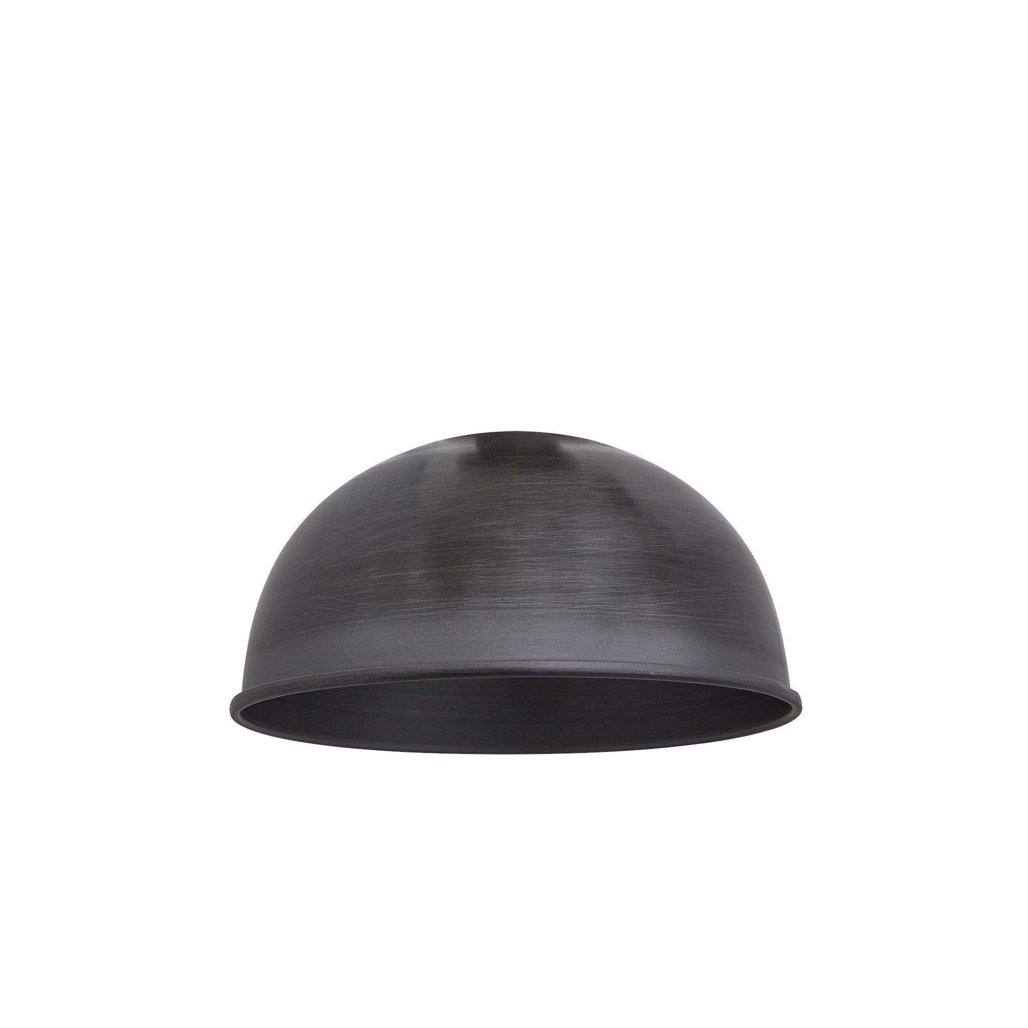 Industville Brooklyn Dome Pendant - 8 Inch - Pewter-Ceiling Lights-Yester Home
