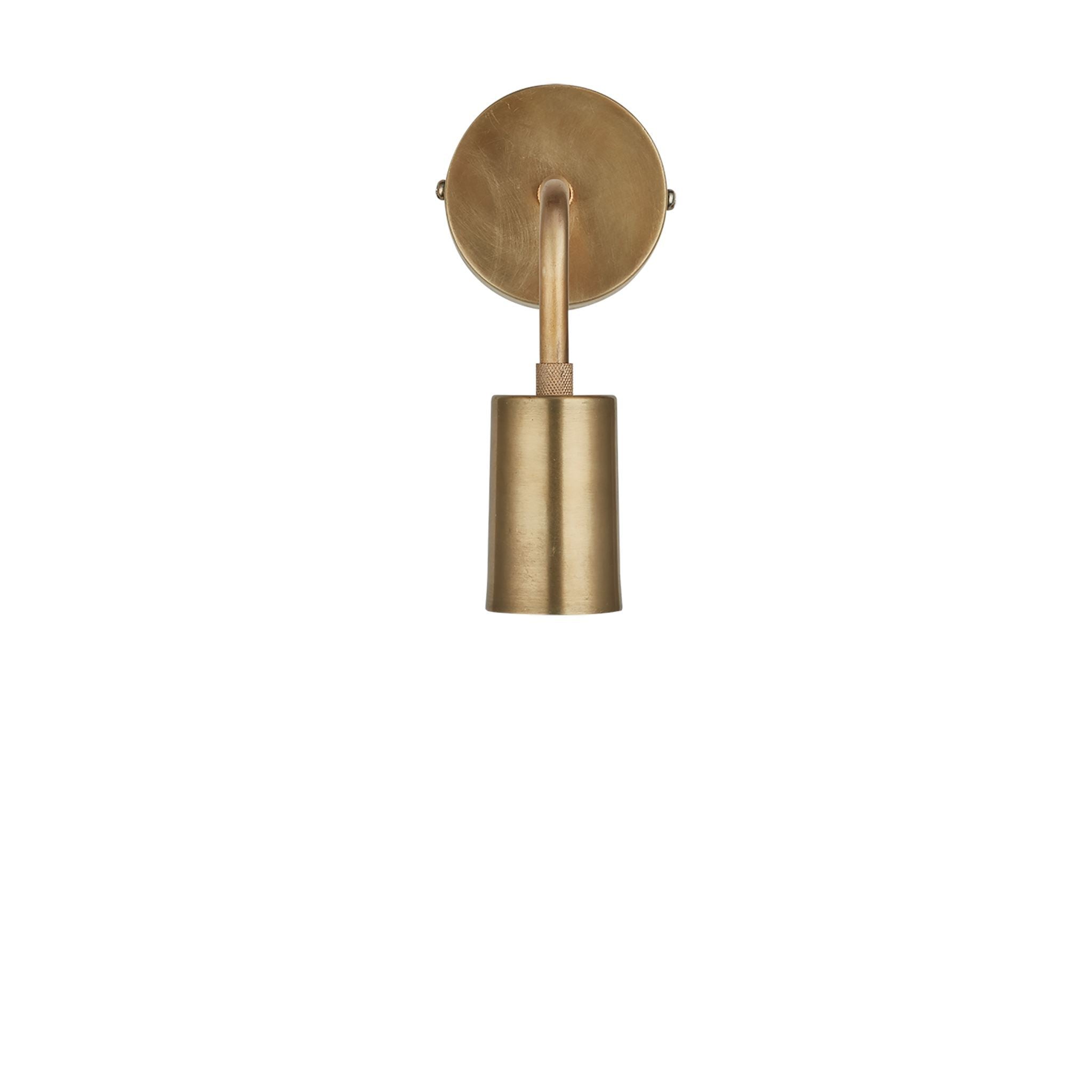 Industville Sleek Edison Wall Light - Brass-Wall Lights-Yester Home