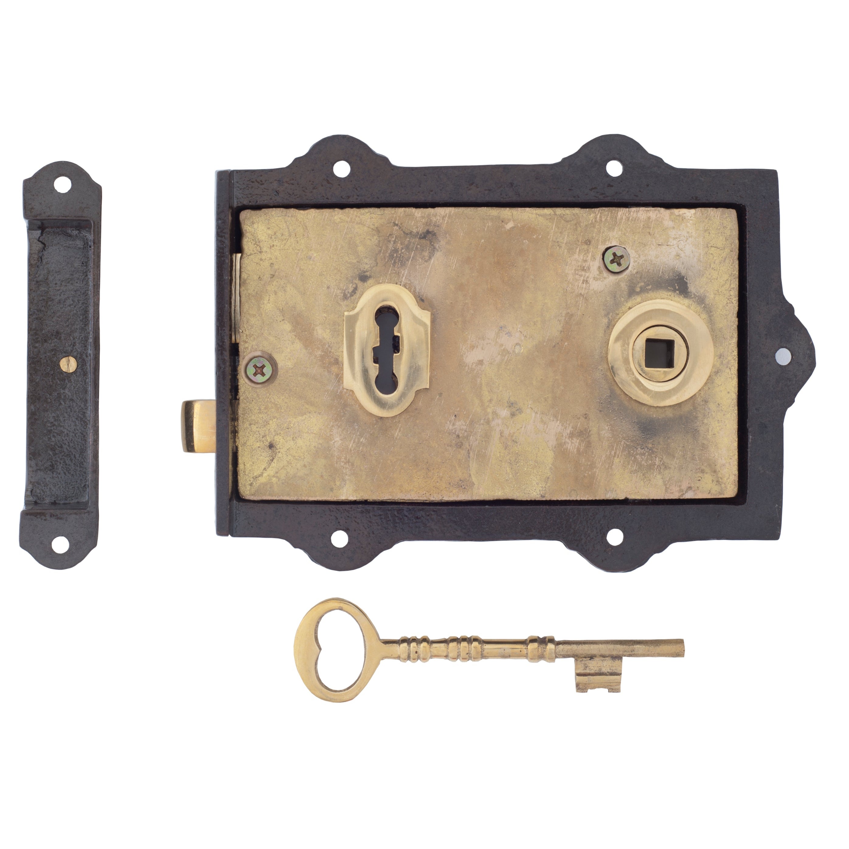 Iron Davenport Rim Lock | From The Anvil-Rim Locks & Latches-Yester Home