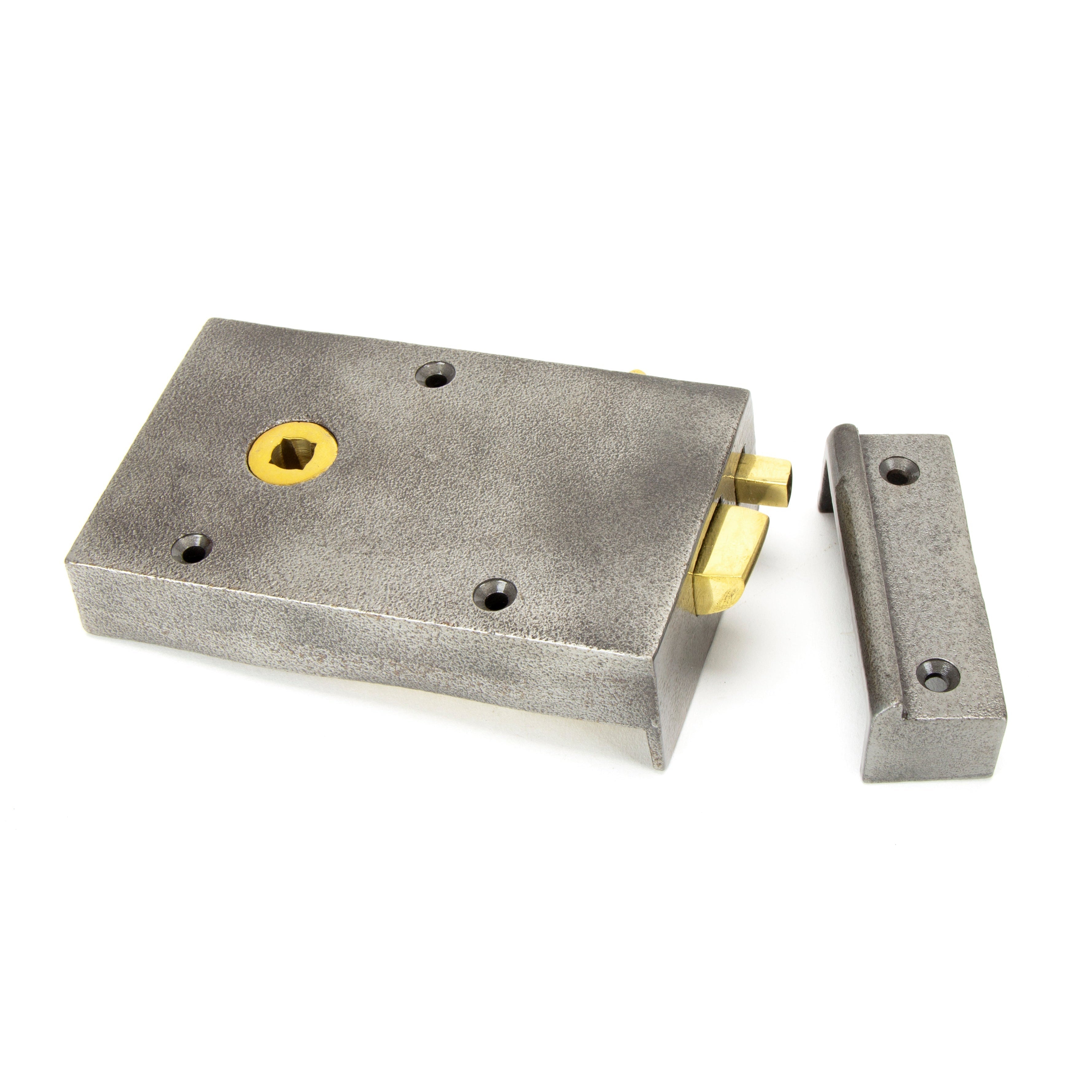 Iron Left Hand Bathroom Latch | From The Anvil-Rim Locks & Latches-Yester Home