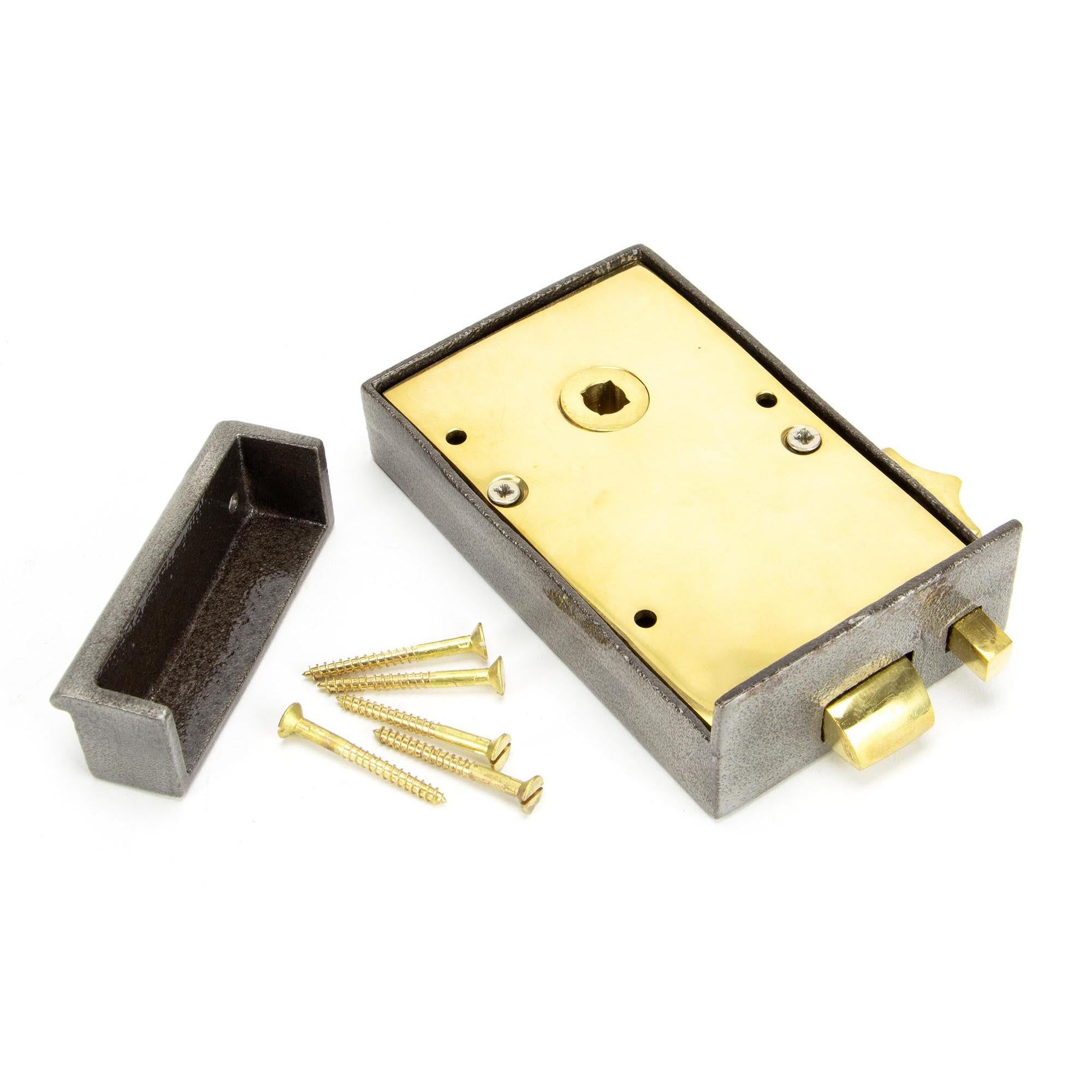 Iron Right Hand Bathroom Latch | From The Anvil - Rim Locks & Latches - From The Anvil - Yester Home