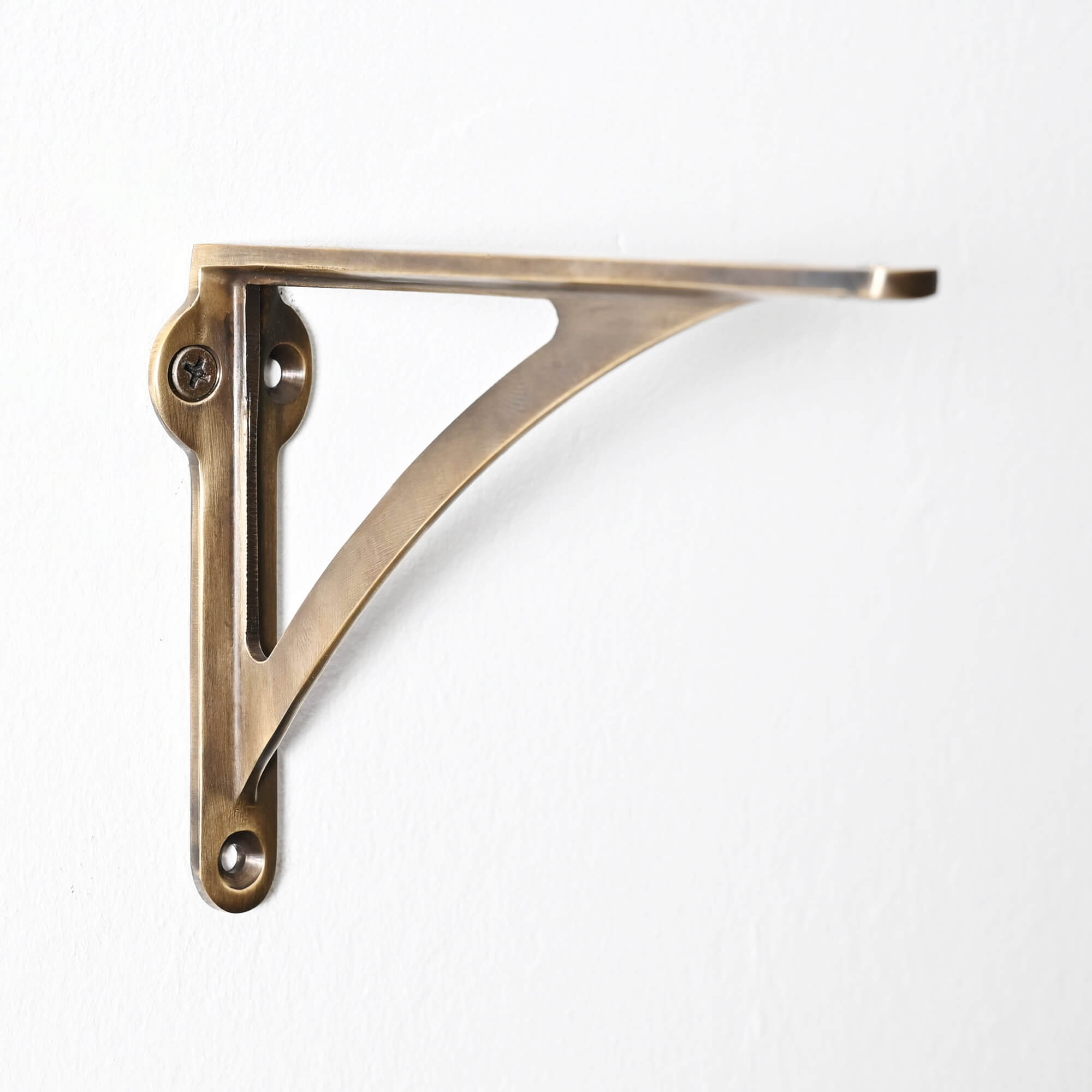 Ironbridge Aged Brass Shelf Brackets | 4.5/6/7/8/10" - Brass Shelf Brackets - Yester Home - Yester Home