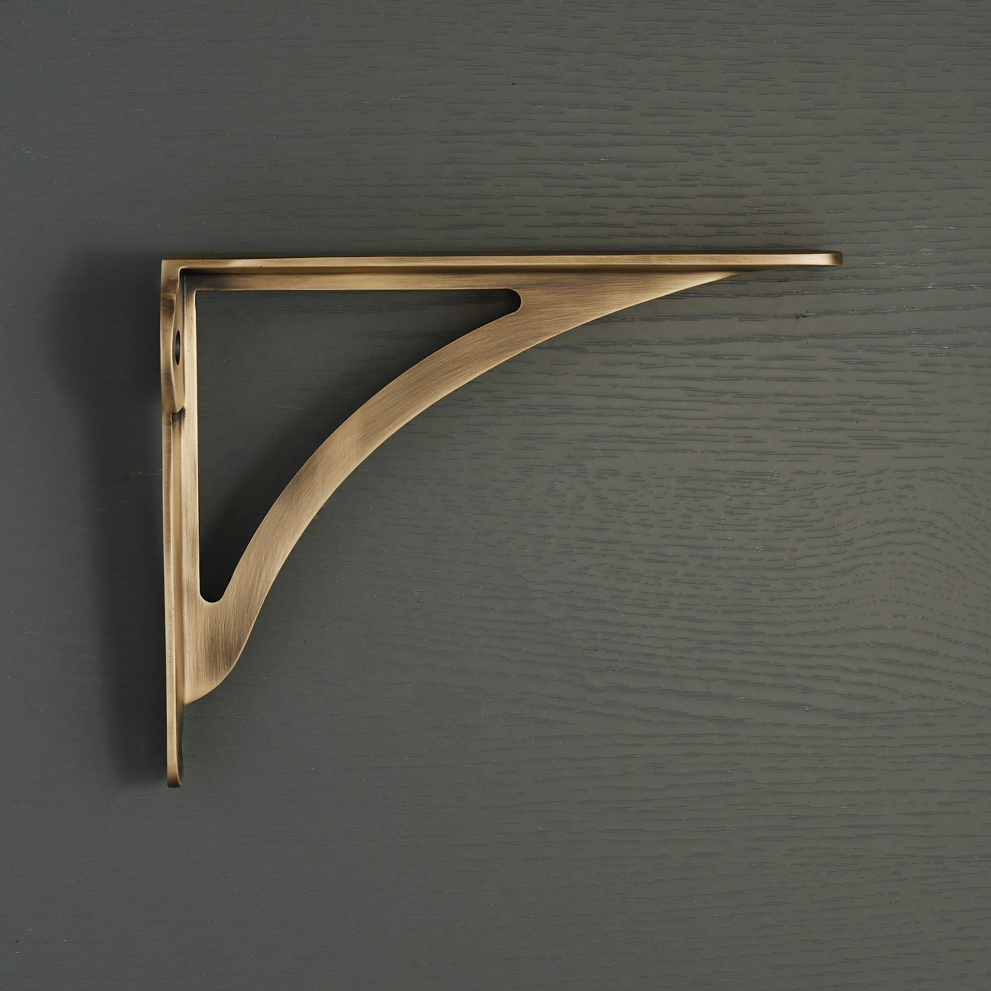 Ironbridge Aged Brushed Brass Shelf Brackets | 4.5/6/7/8/10" - Brass Shelf Brackets - Yester Home - Yester Home