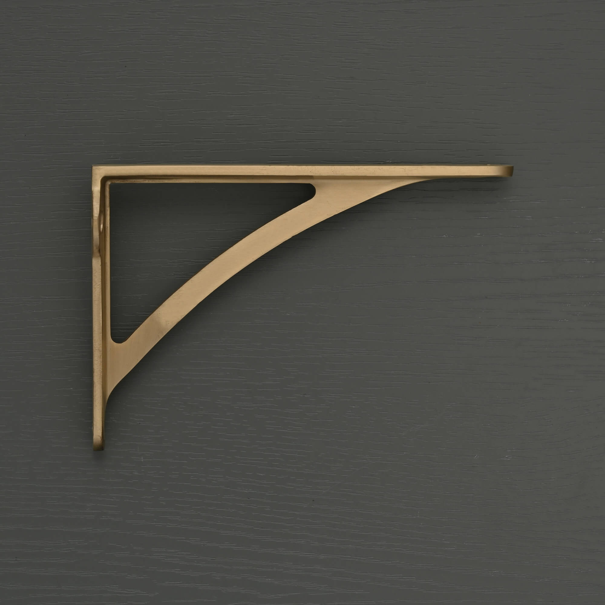 Ironbridge Brushed Satin Brass Shelf Brackets | 4.5/6/7/8/10" - Brass Shelf Brackets - Yester Home - Yester Home