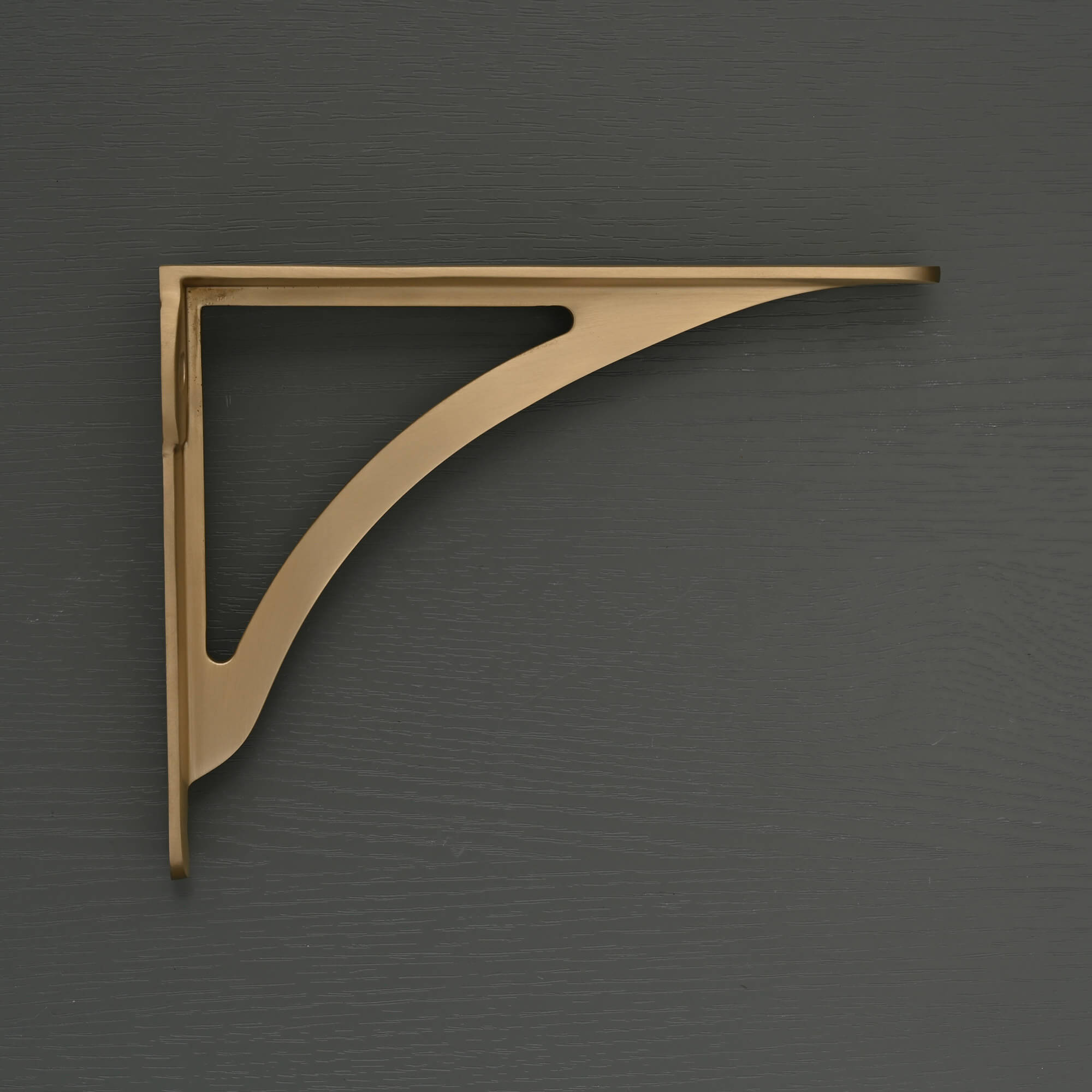 Ironbridge Brushed Satin Brass Shelf Brackets | 4.5/6/7/8/10" - Brass Shelf Brackets - Yester Home - Yester Home