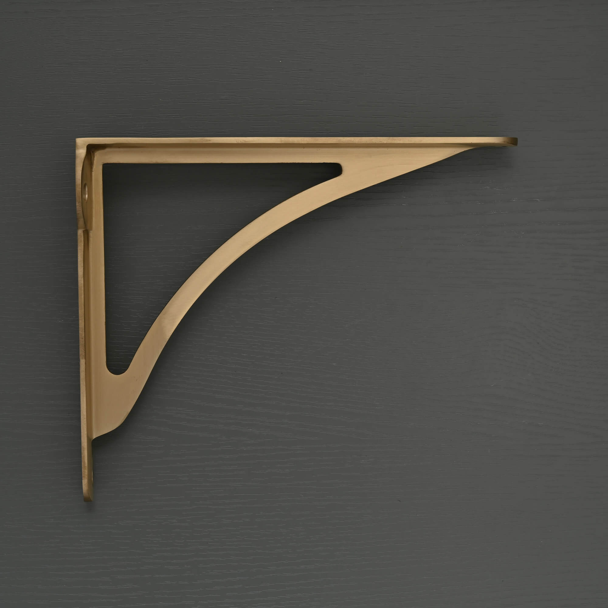 Ironbridge Brushed Satin Brass Shelf Brackets | 4.5/6/7/8/10" - Brass Shelf Brackets - Yester Home - Yester Home