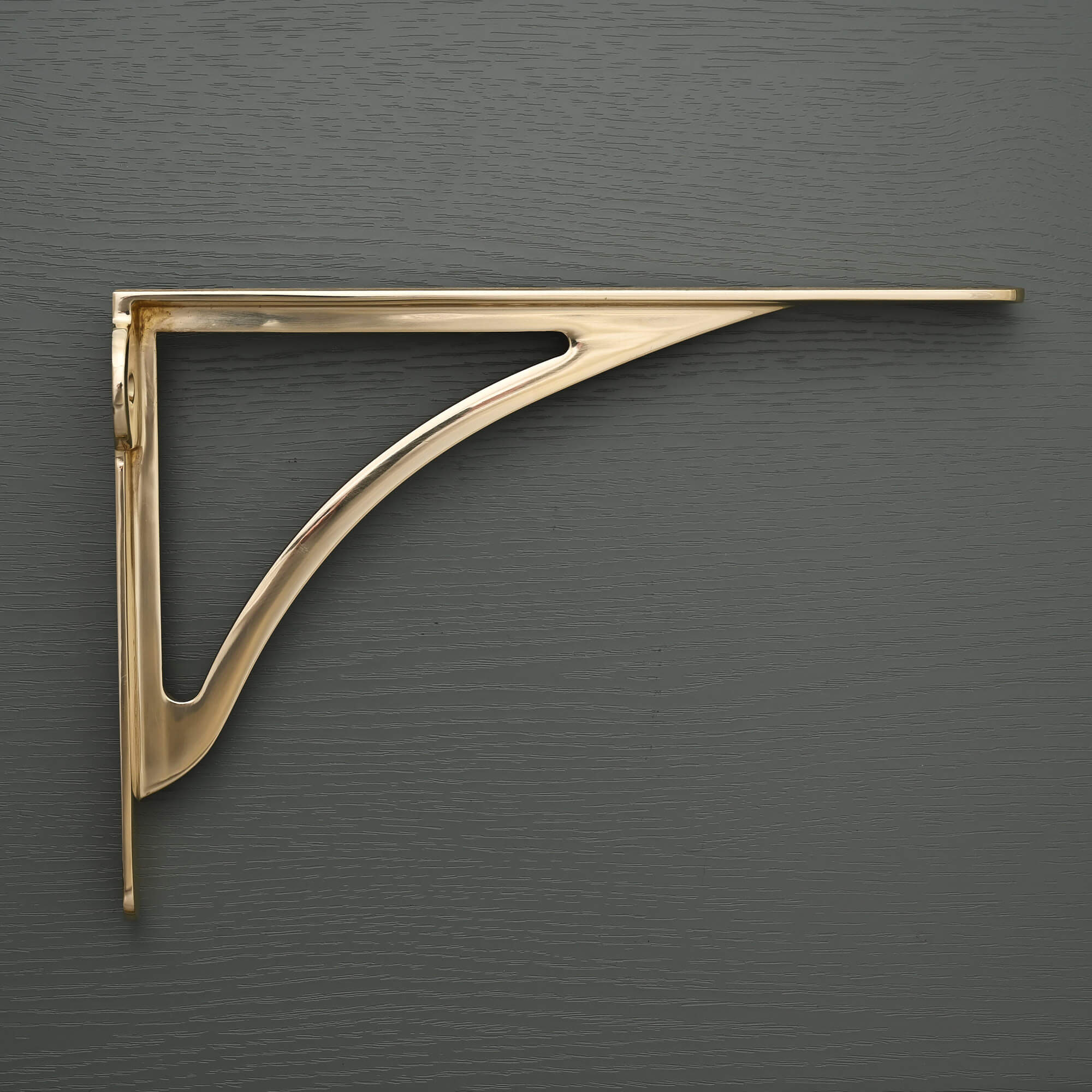 Ironbridge Polished Brass Shelf Brackets | 4.5/6/7/8/10" - Brass Shelf Brackets - Yester Home - Yester Home